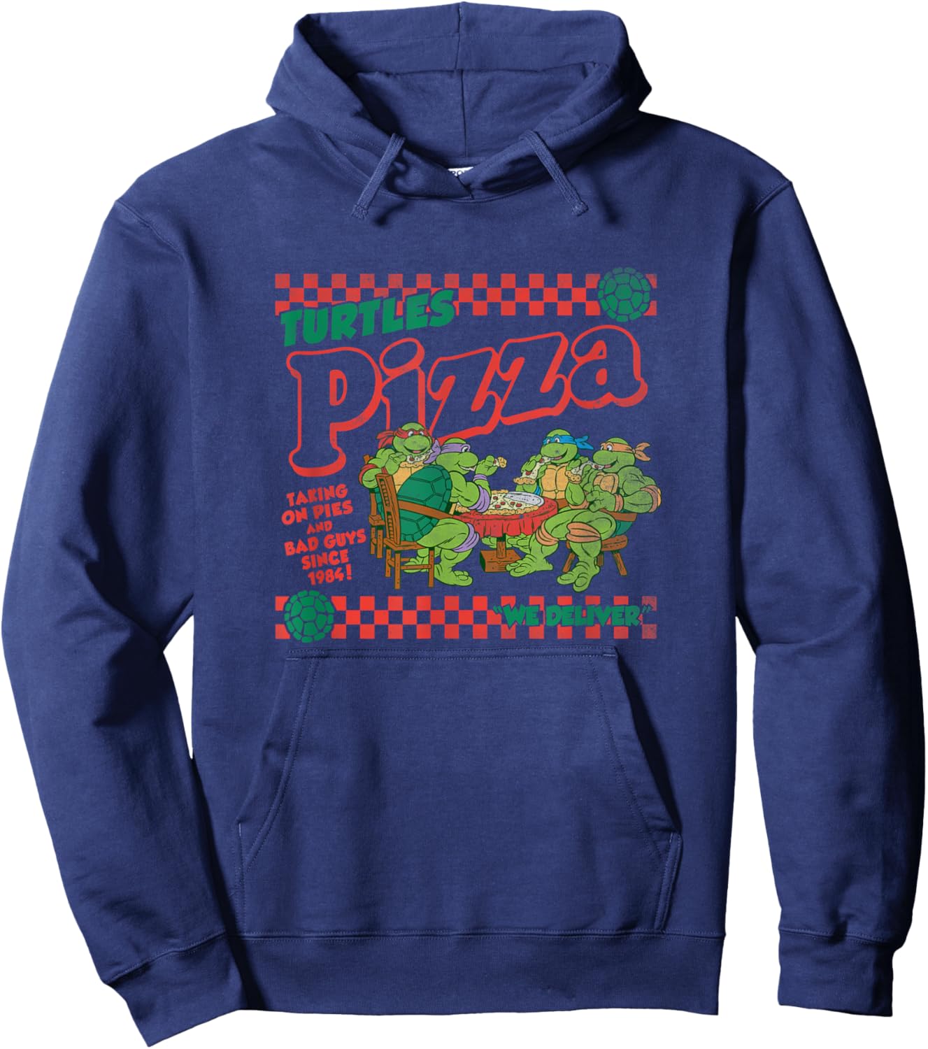 Teenage Mutant Ninja Turtles Pizza Delivery Classic Logo Hoodie - Hoodie | Navy