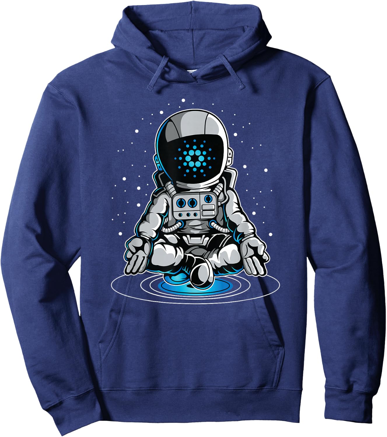 Cool Cardano Space Suite Shirt, ADA Coin Cryptocurrency Hoodie - Hoodie | Navy