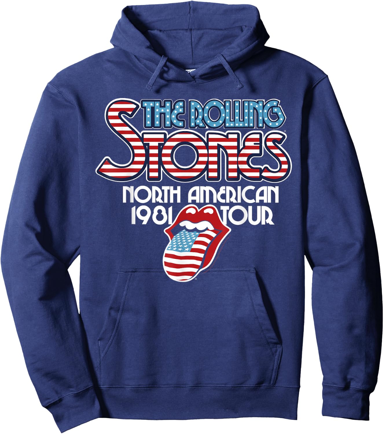 Rolling Stones Official NA Tour 1981 Hoodie - Hoodie | Navy