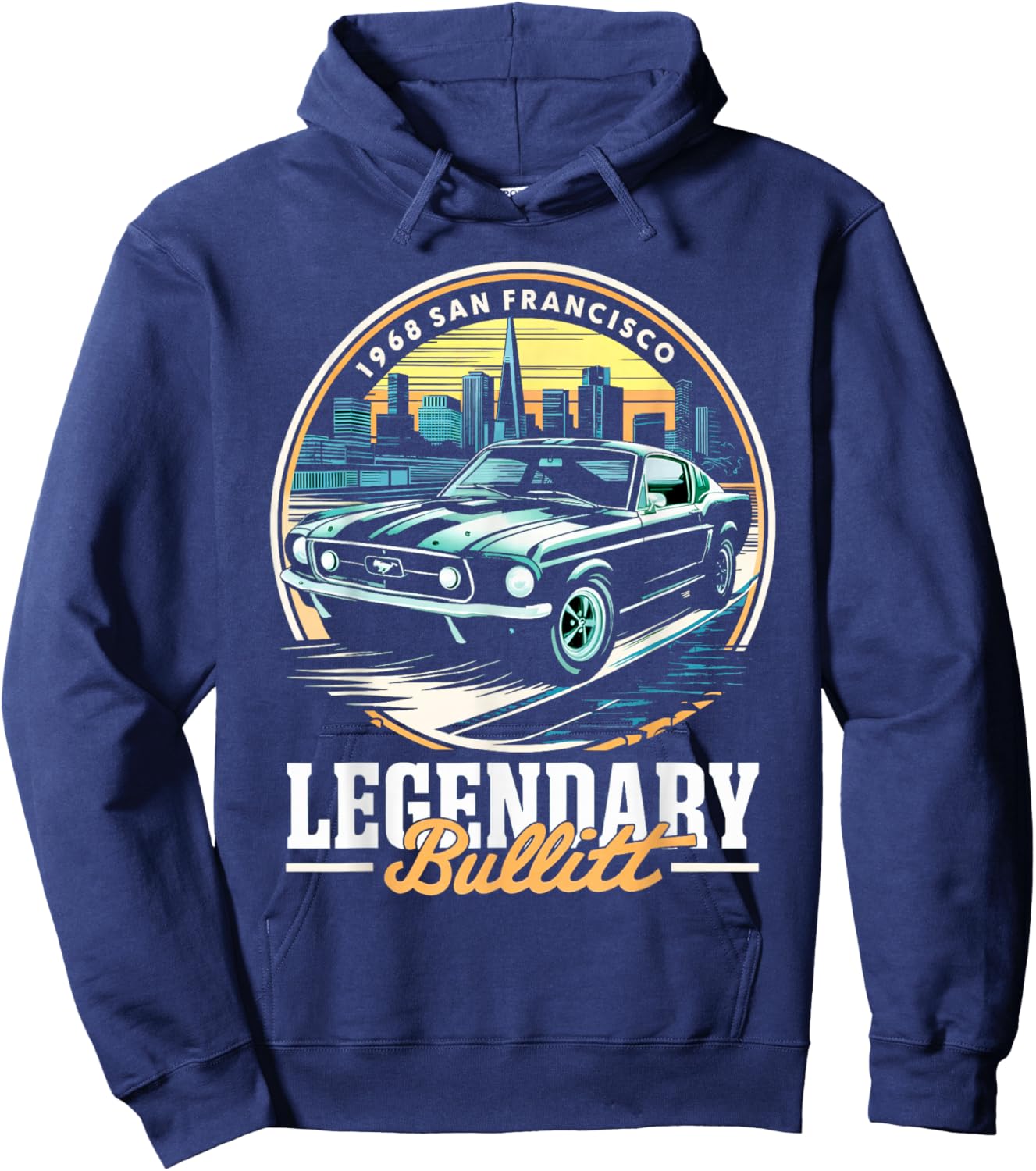 Legendärer Bullitt Muscle Oldtimer Hoodie - Hoodie | Navy