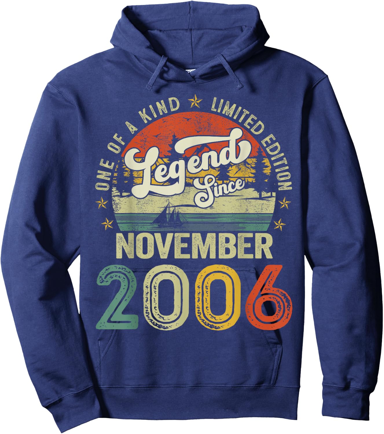 18 Years Old Legend since November 2006 18th Birthday Boys Hoodie - Hoodie | Navy
