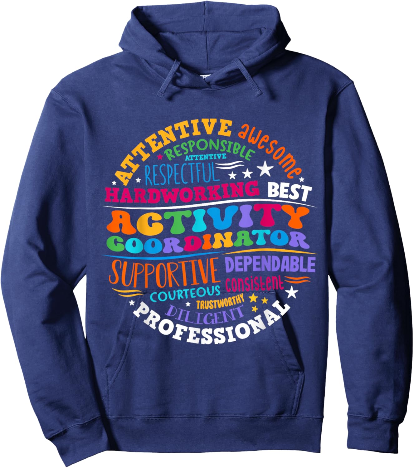Activity Coordinator Assistant Squad Professionals Week Hoodie - Hoodie | Navy