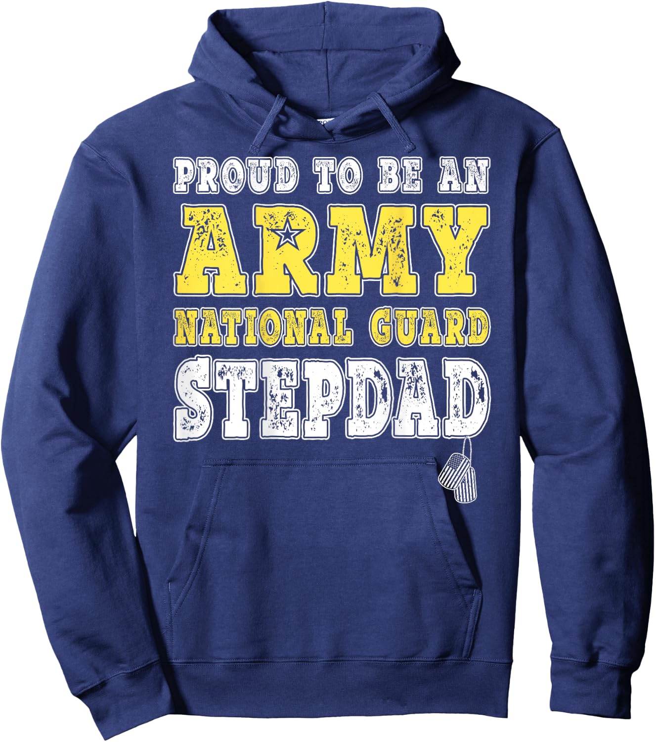 Proud To Be An Army National Guard Stepdad Military Step-Dad Hoodie - Hoodie | Navy
