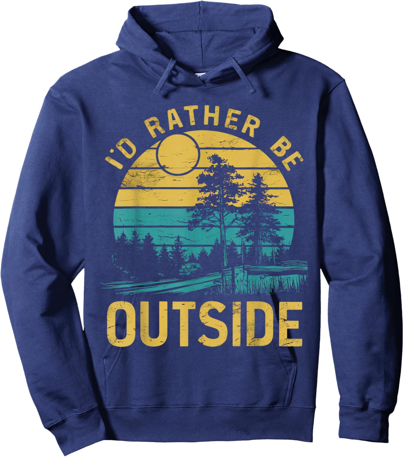 Id Rather Be Outside Hoodie - Hoodie | Navy