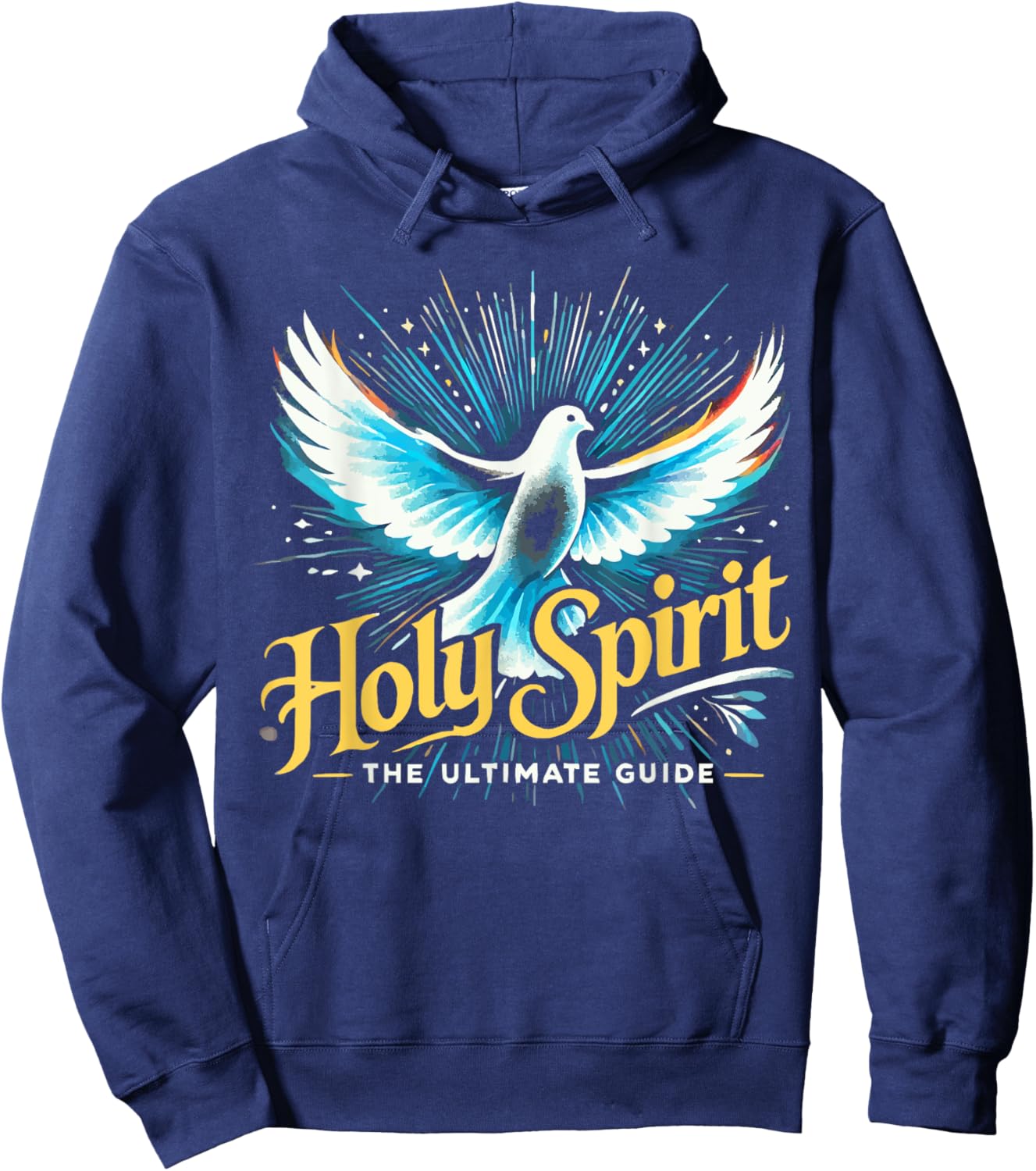 Holy Spirit I Love Jesus Christ Catholic Christian Faith Hoodie - Hoodie | Navy