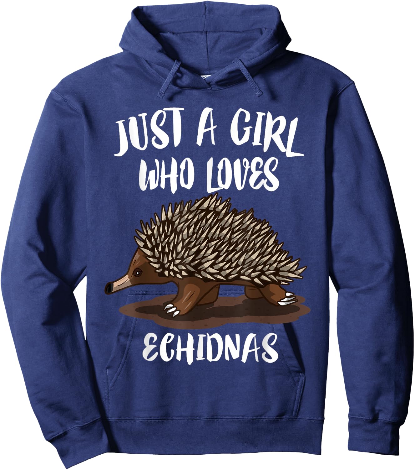 Just A Girl Who Loves Echidnas Animal Echidna Hoodie - Hoodie | Navy