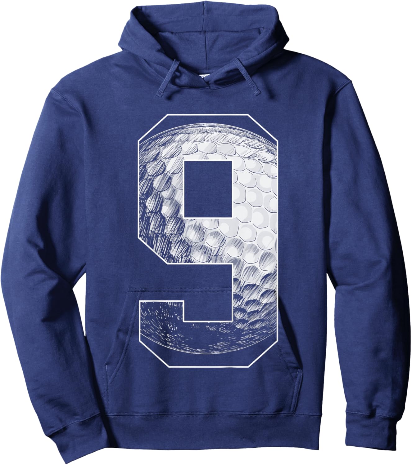 Kids 9th Birthday Boy Golf Player Golf 9 Years Old Hoodie - Hoodie | Navy