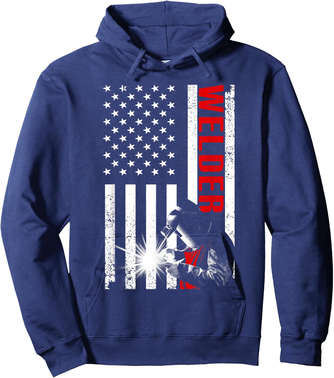 Funny Welding Gift Welder Accessories & Weld Stuff -Adults, Kids Black Short Sleeve Hoodie - Hoodie | Navy