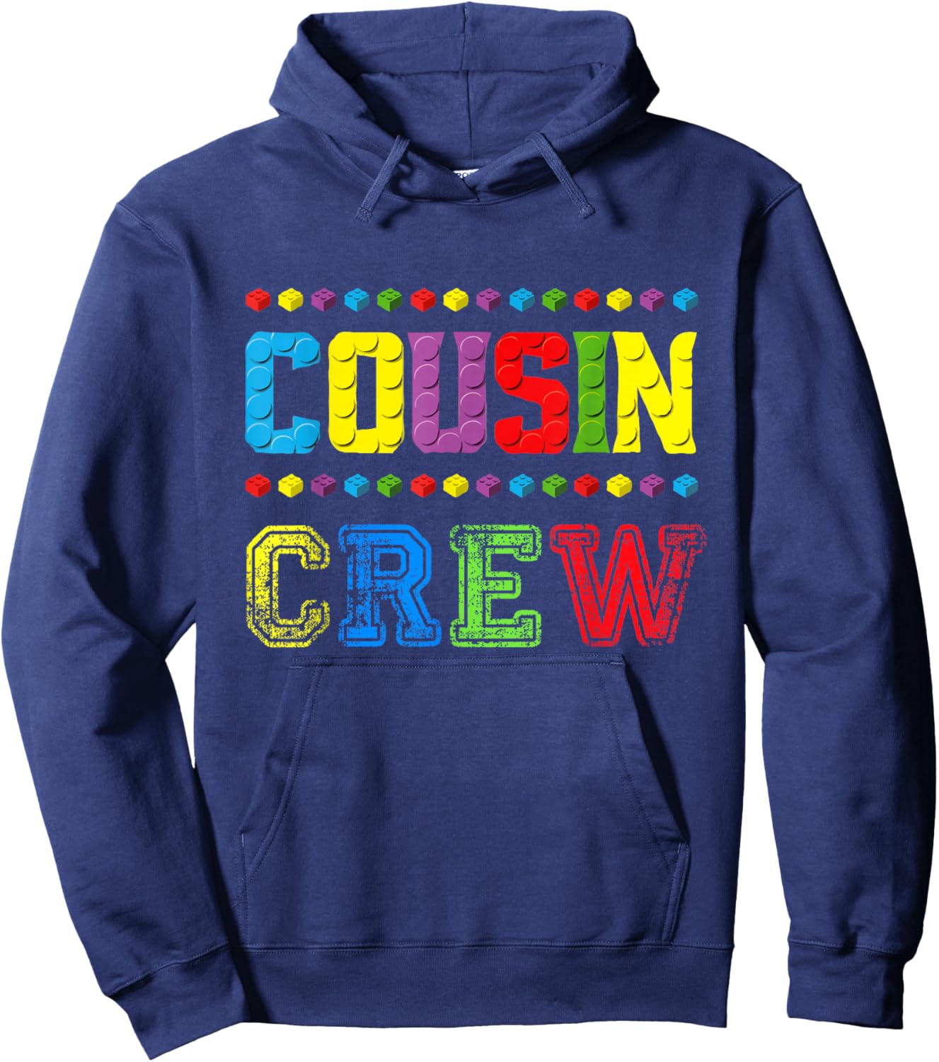 Cousin Crew Building Blocks Master Builder Brick Toy Squad Hoodie - Hoodie | Navy