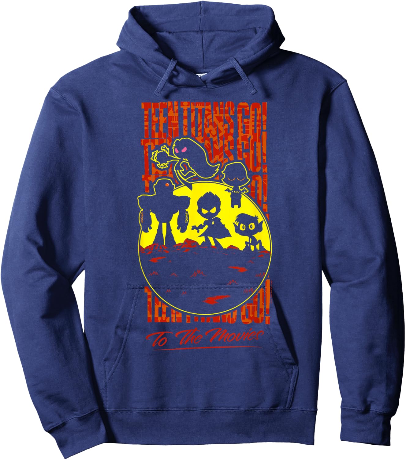 Teen Titans Go Titans Silhouette Hoodie - Hoodie | Navy