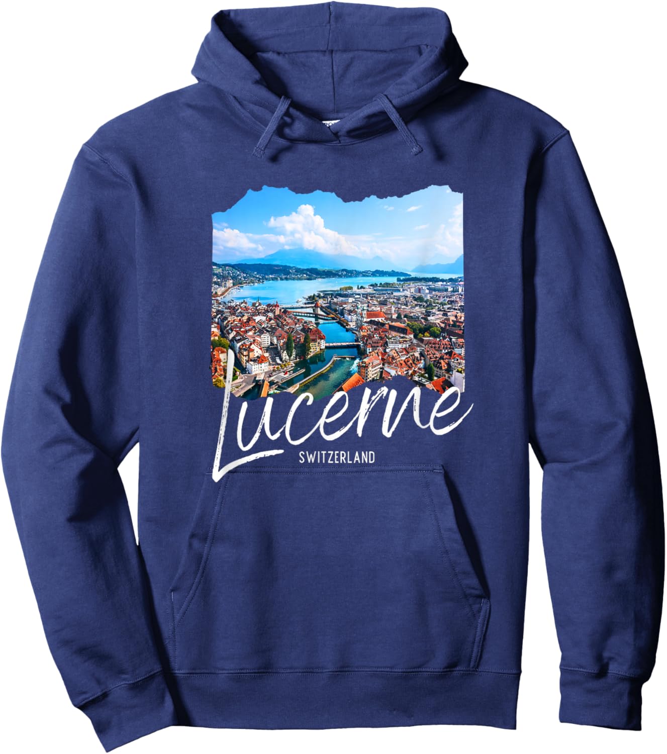 Lucerne Switzerland Souvenir Lucerne Hoodie - Hoodie | Navy