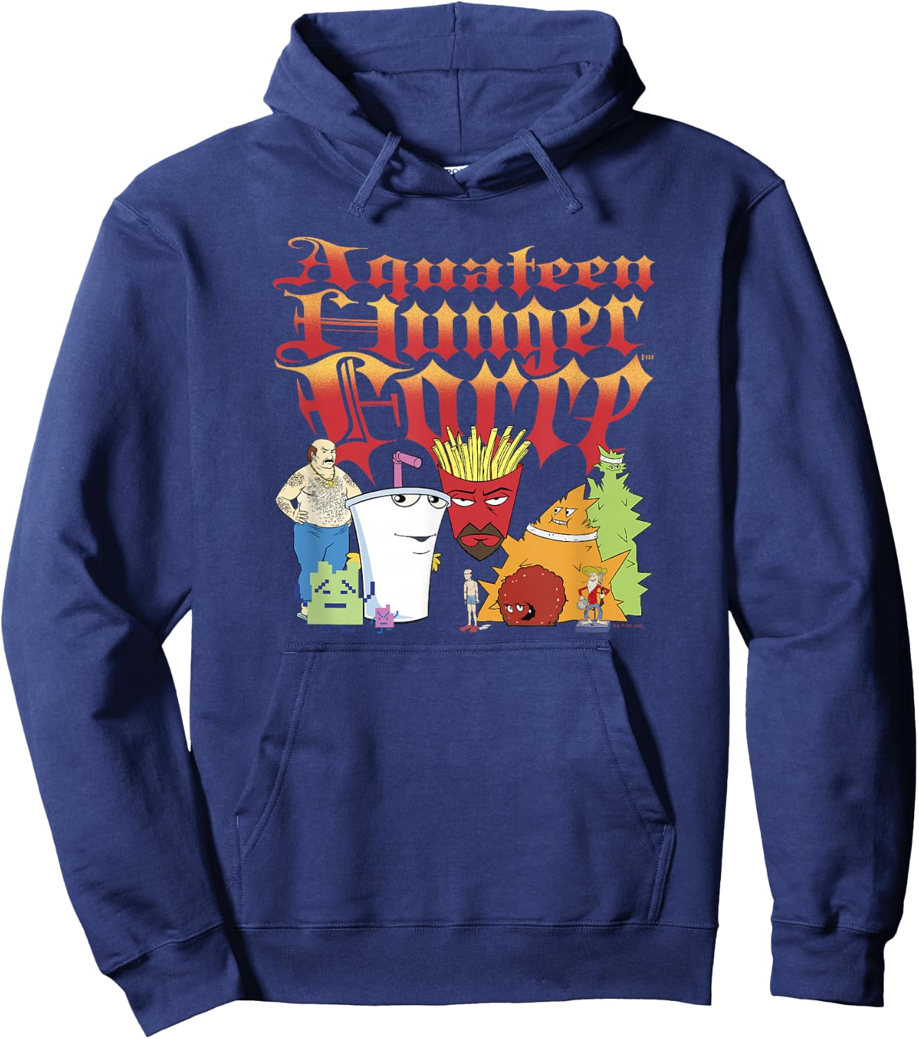 Aqua Teen Hunger Force Group Power Pose Hoodie - Hoodie | Navy