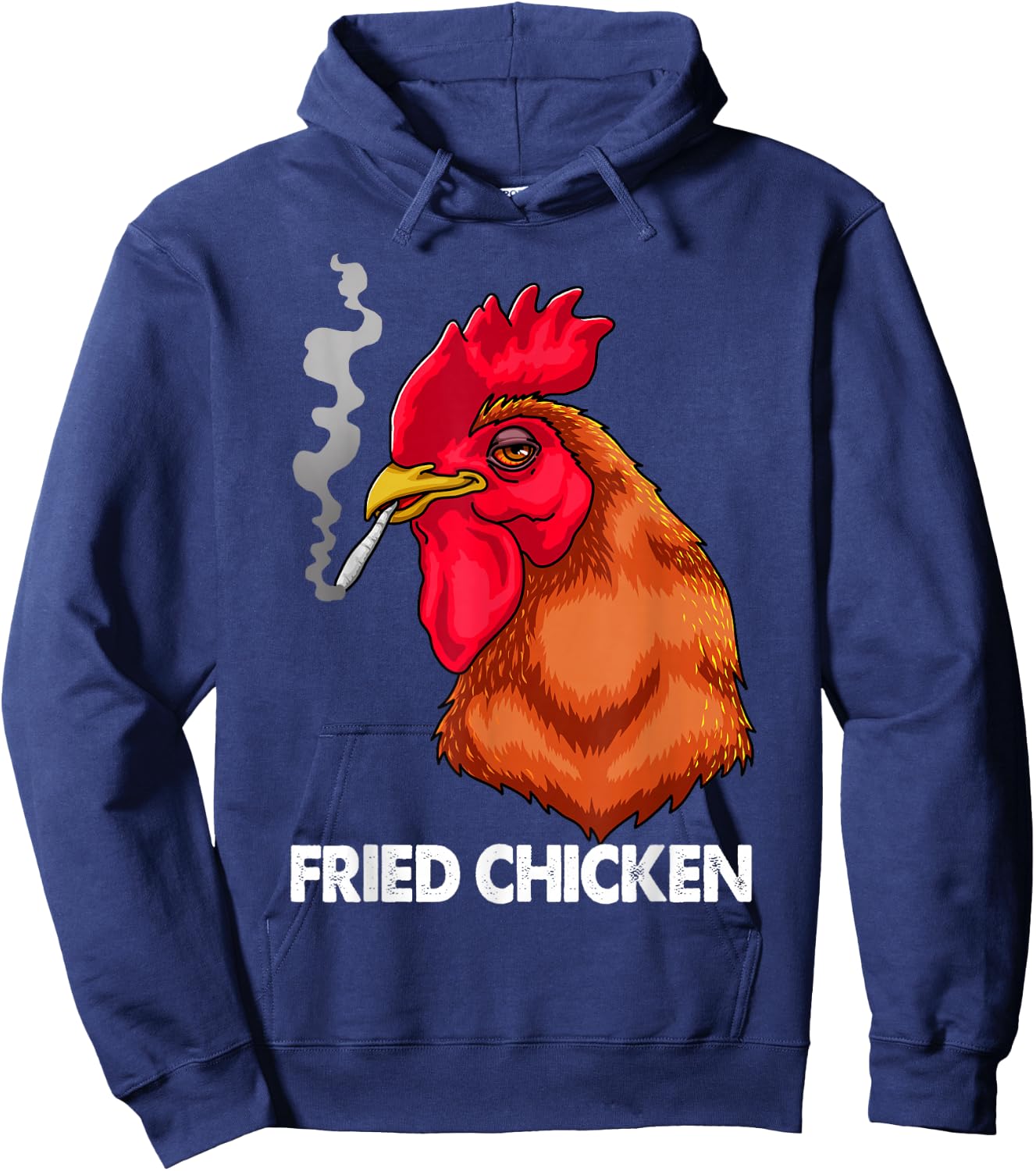 Funny Fried Smoking Chicken Shirt Flock Boss Women Hoodie - Hoodie | Navy