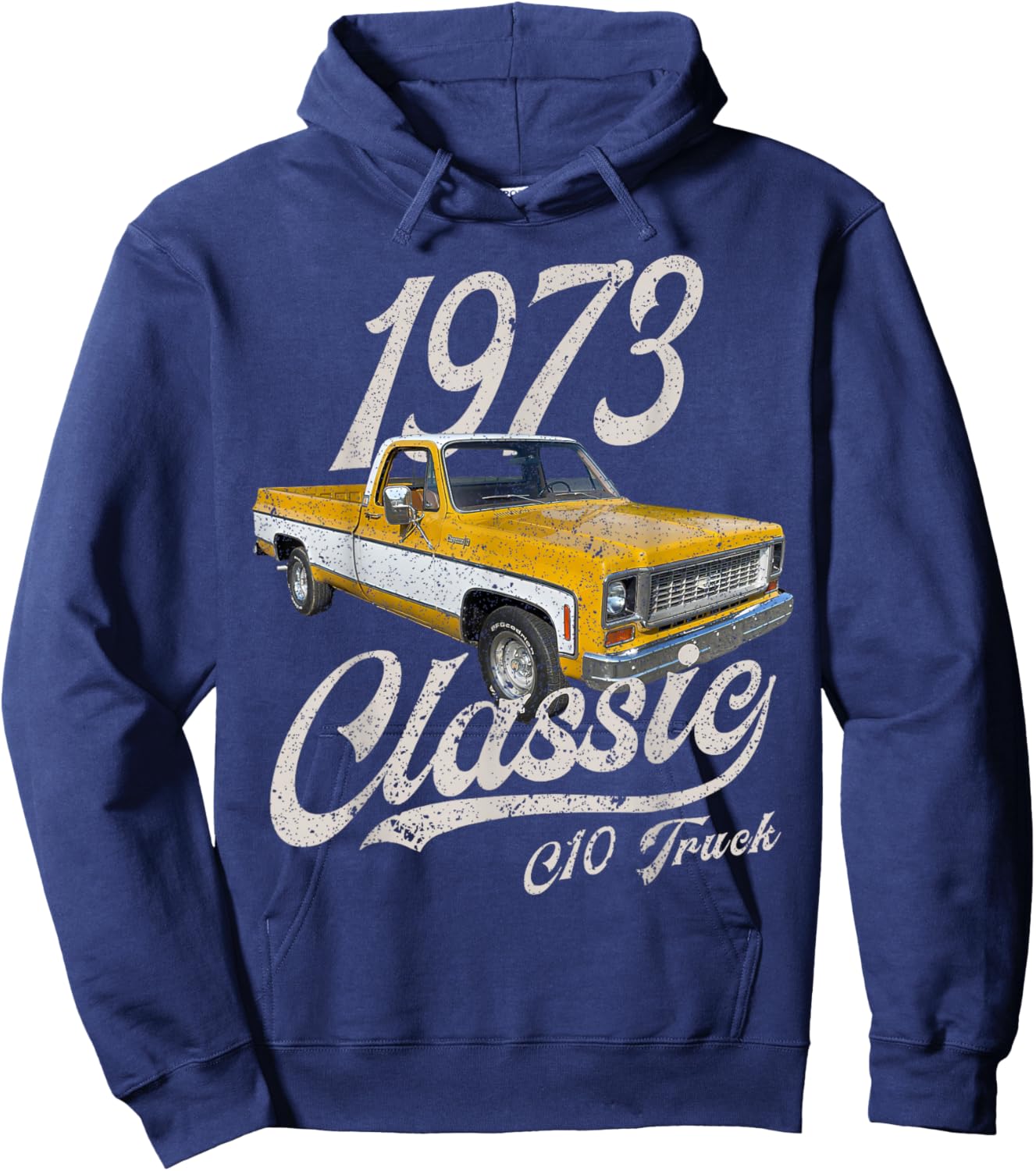 1973 73 C10 Truck Hoodie - Hoodie | Navy