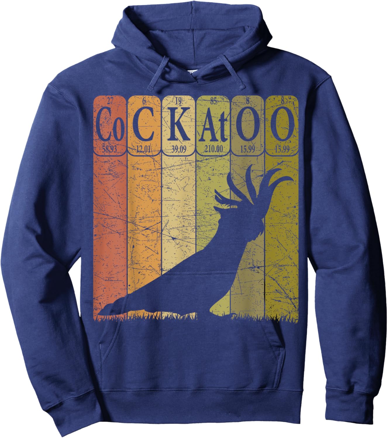 Cockatoo Periodic Table Elements Cockatoo Parrot Ornithology Hoodie - Hoodie | Navy