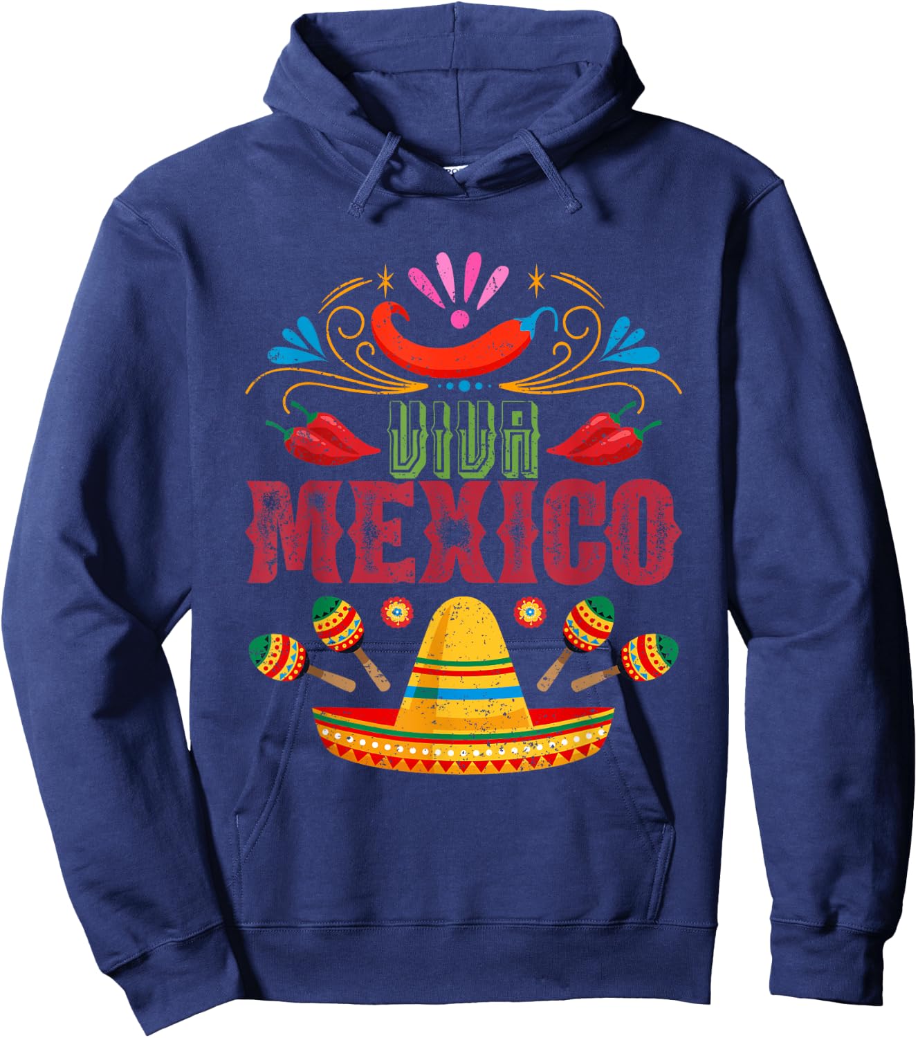 Viva Mexico Hoodie - Hoodie | Navy