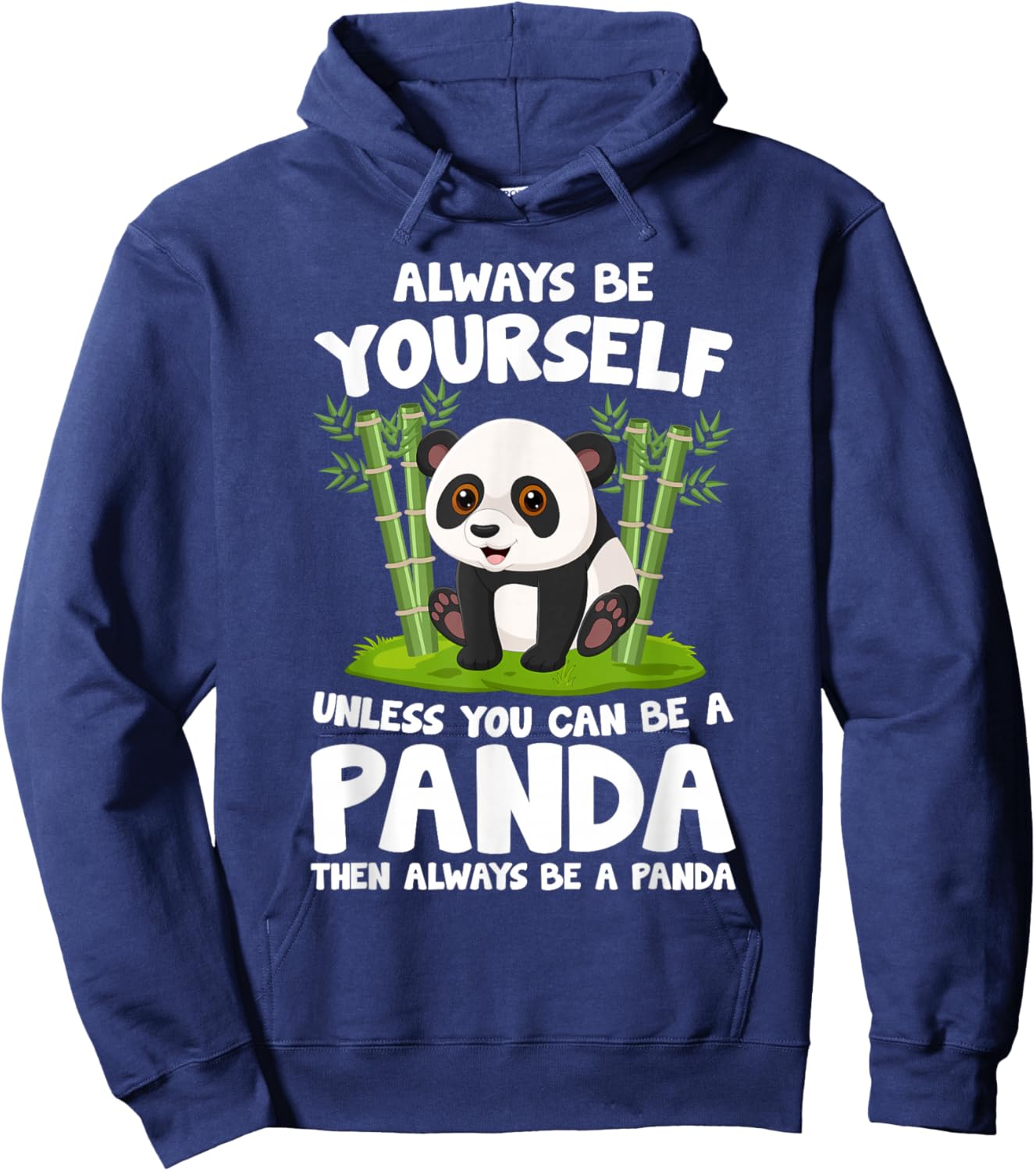 Kids Pandas Always Be Yourself Unless You Can Be A Panda Hoodie - Hoodie | Navy
