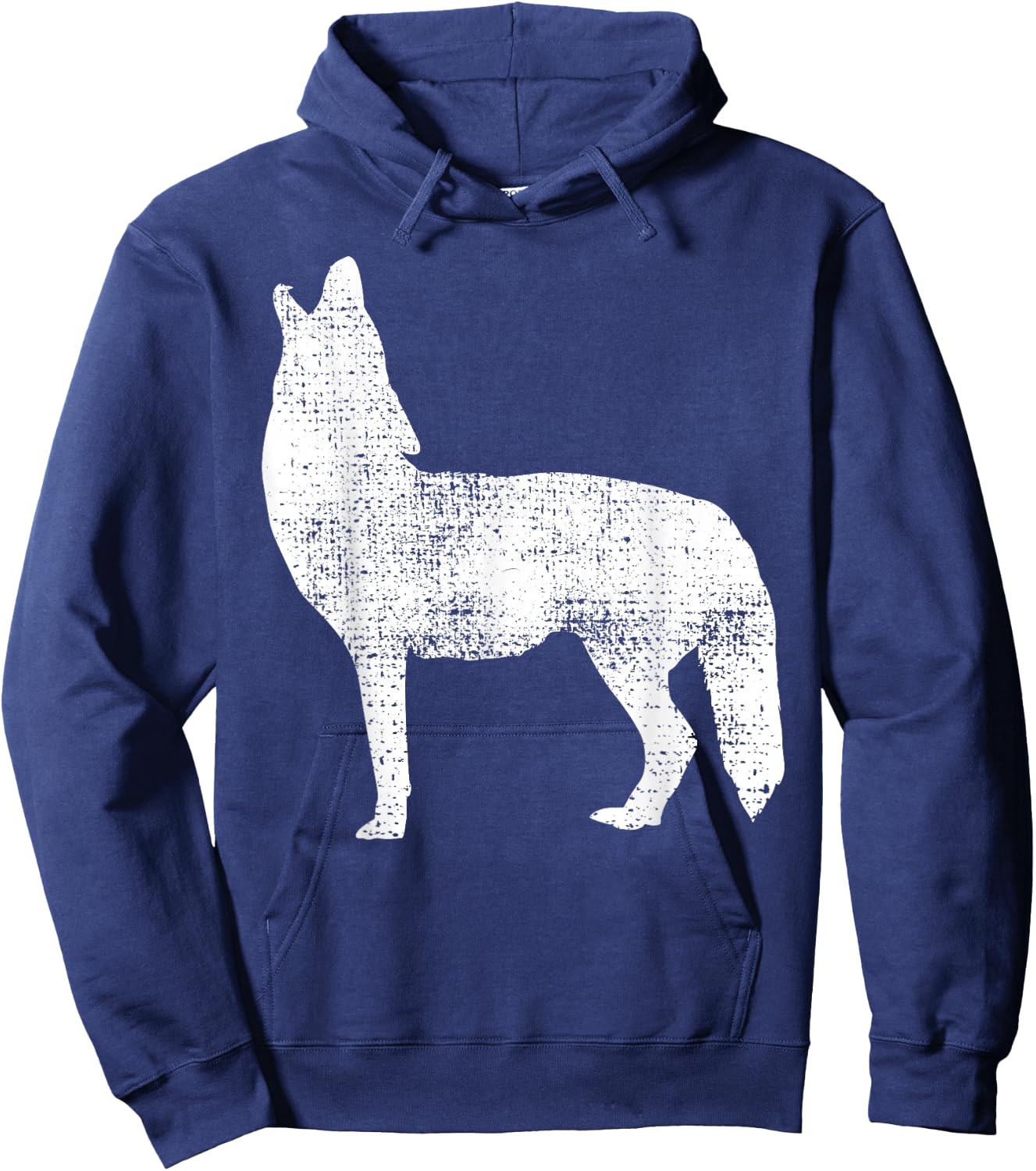 Vintage Coyote Alaska Canada Hoodie - Hoodie | Navy
