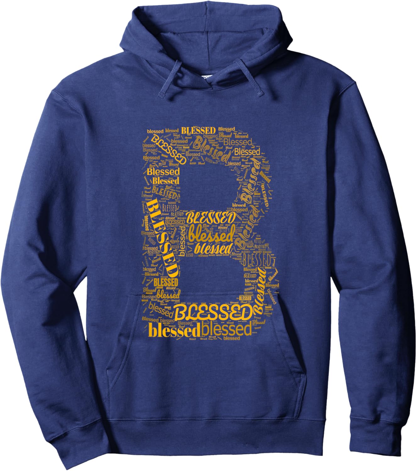 University Varsity-Gold B - Blessed In Countless Ways Hoodie - Hoodie | Navy