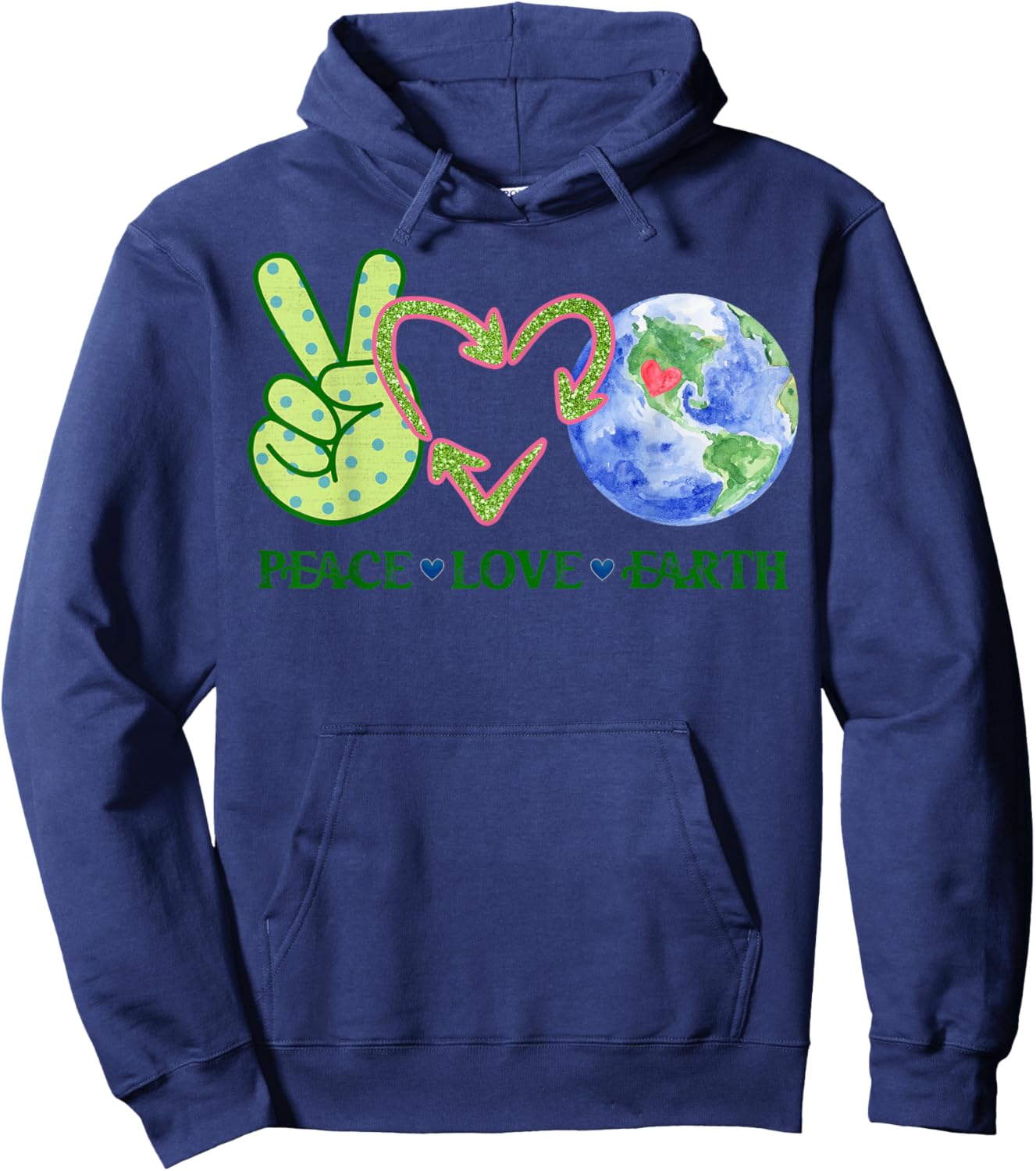 Earth Day Shirt Teacher Environment Day Recycle Earth Day Hoodie - Hoodie | Navy