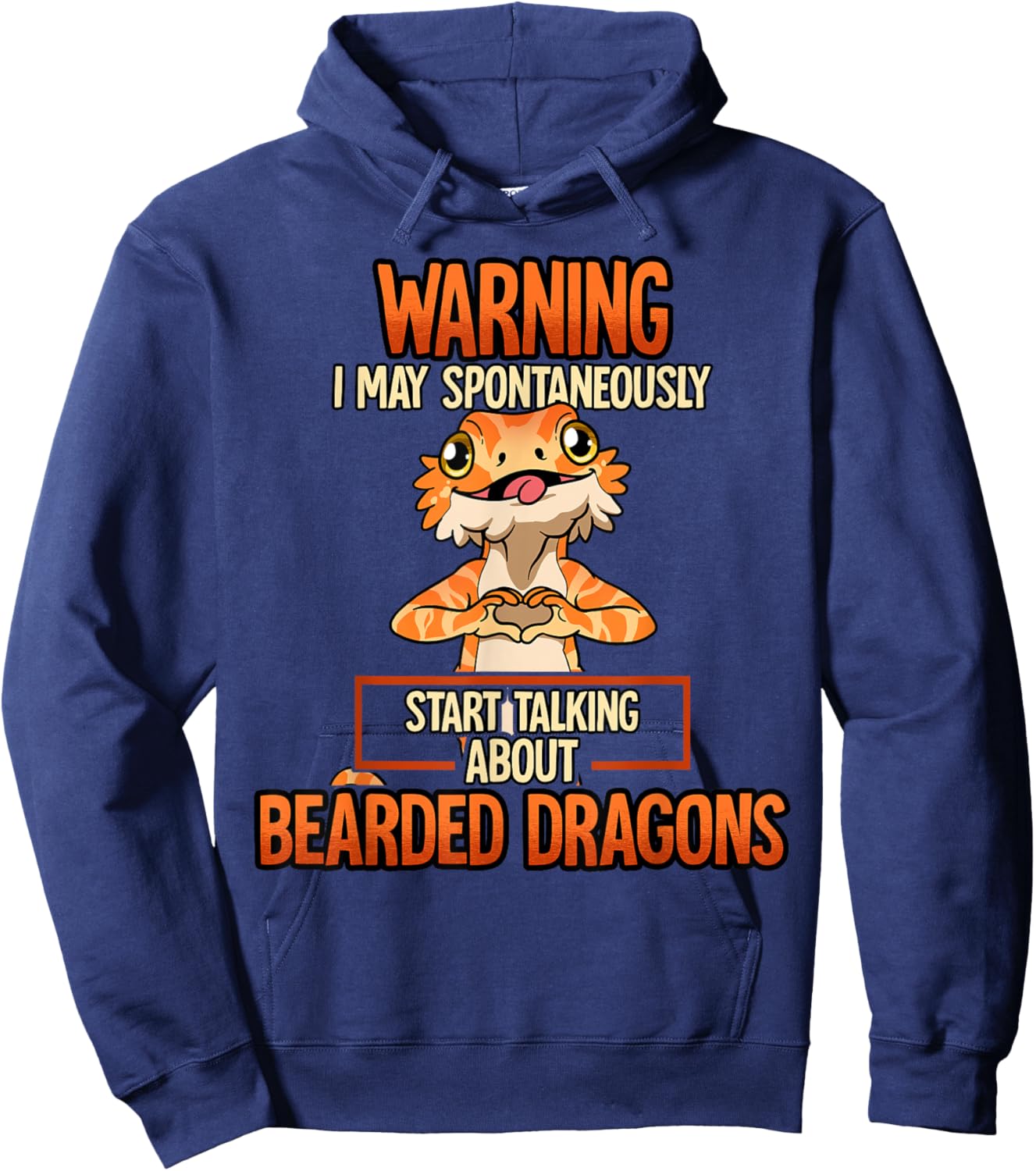 Bearded Dragon Hoodie - Hoodie | Navy