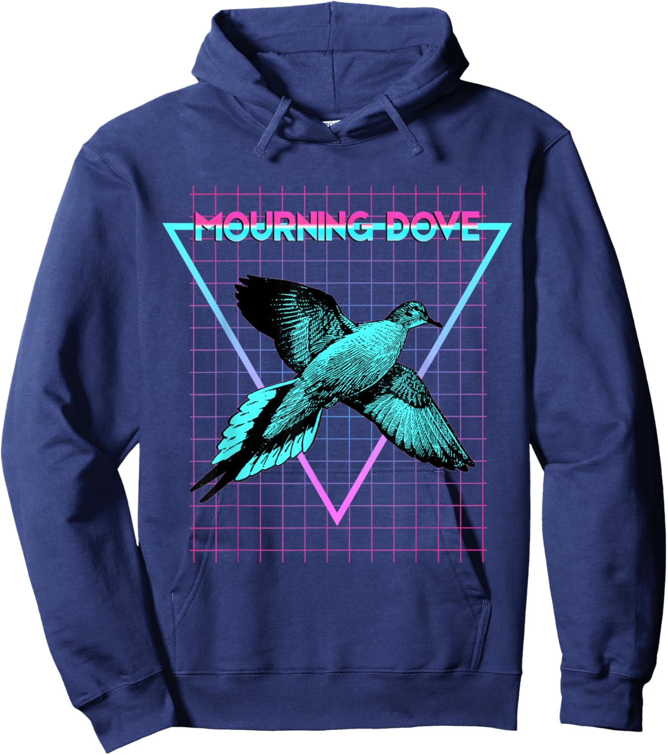 Mourning Dove Aesthetic Retro Dove Hoodie - Hoodie | Navy