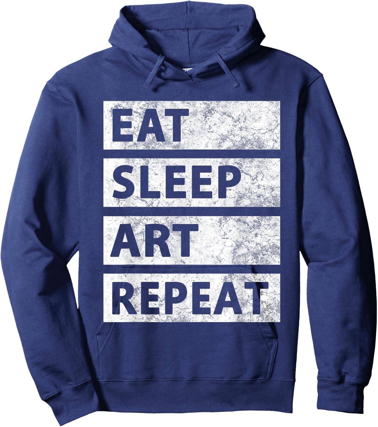 Art Painting Artist Gift Eat Sleep Art Hoodie - Hoodie | Navy