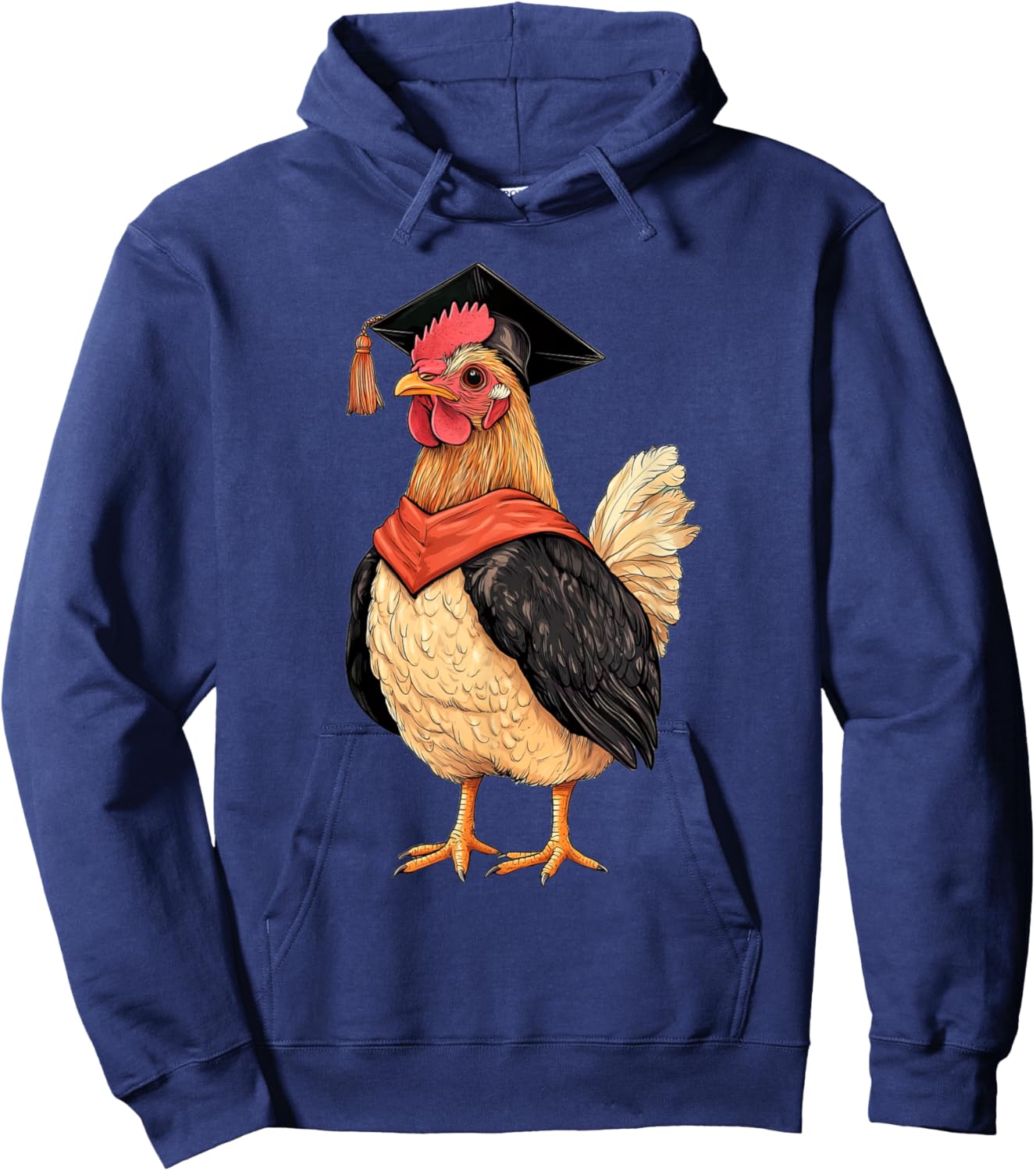 Kawaii Chicken Graduation Hoodie - Hoodie | Navy