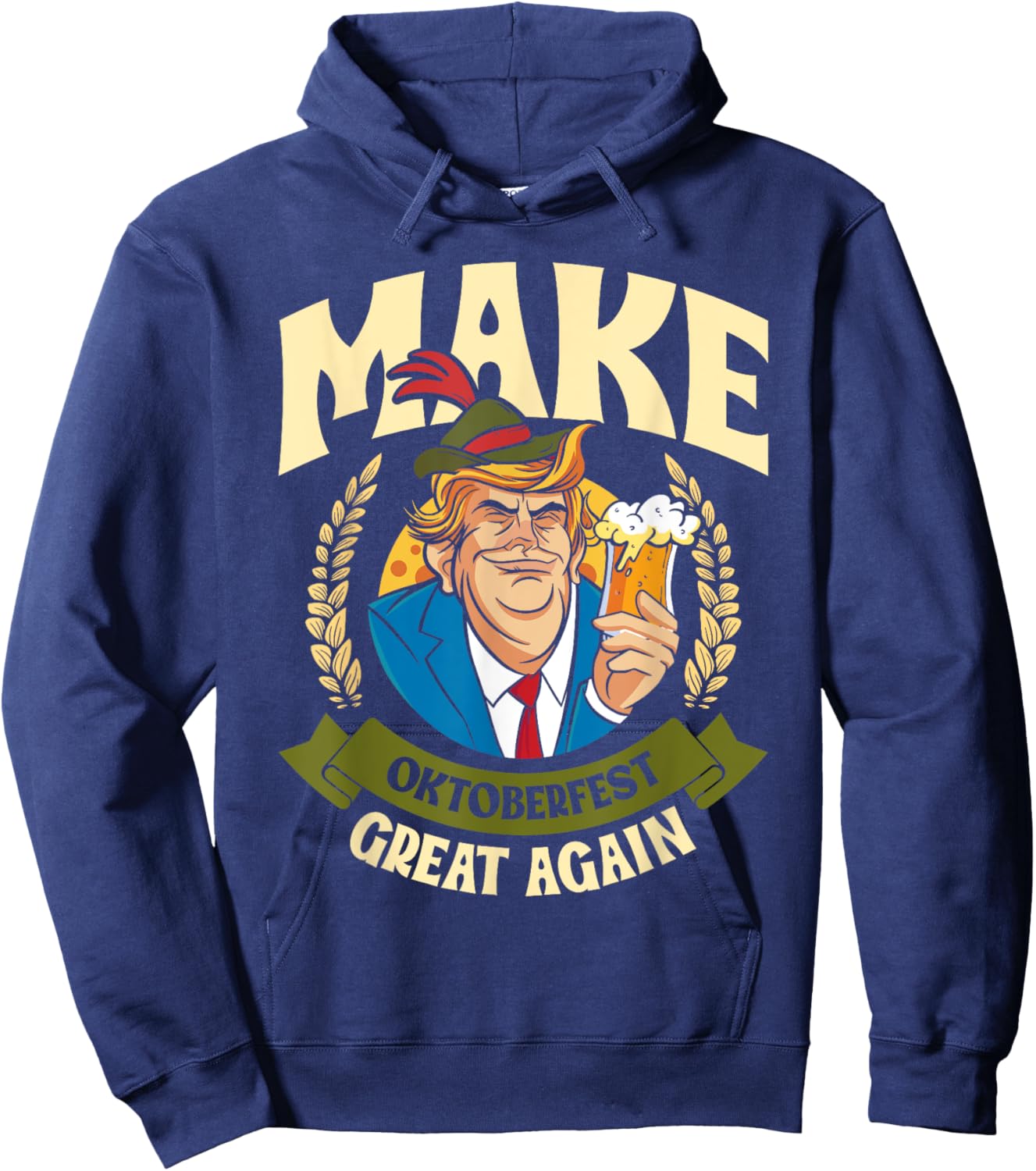 Munich Oktoberfest MAKE OCTOBER FEST GREAT AGAIN USA Hoodie - Hoodie | Navy
