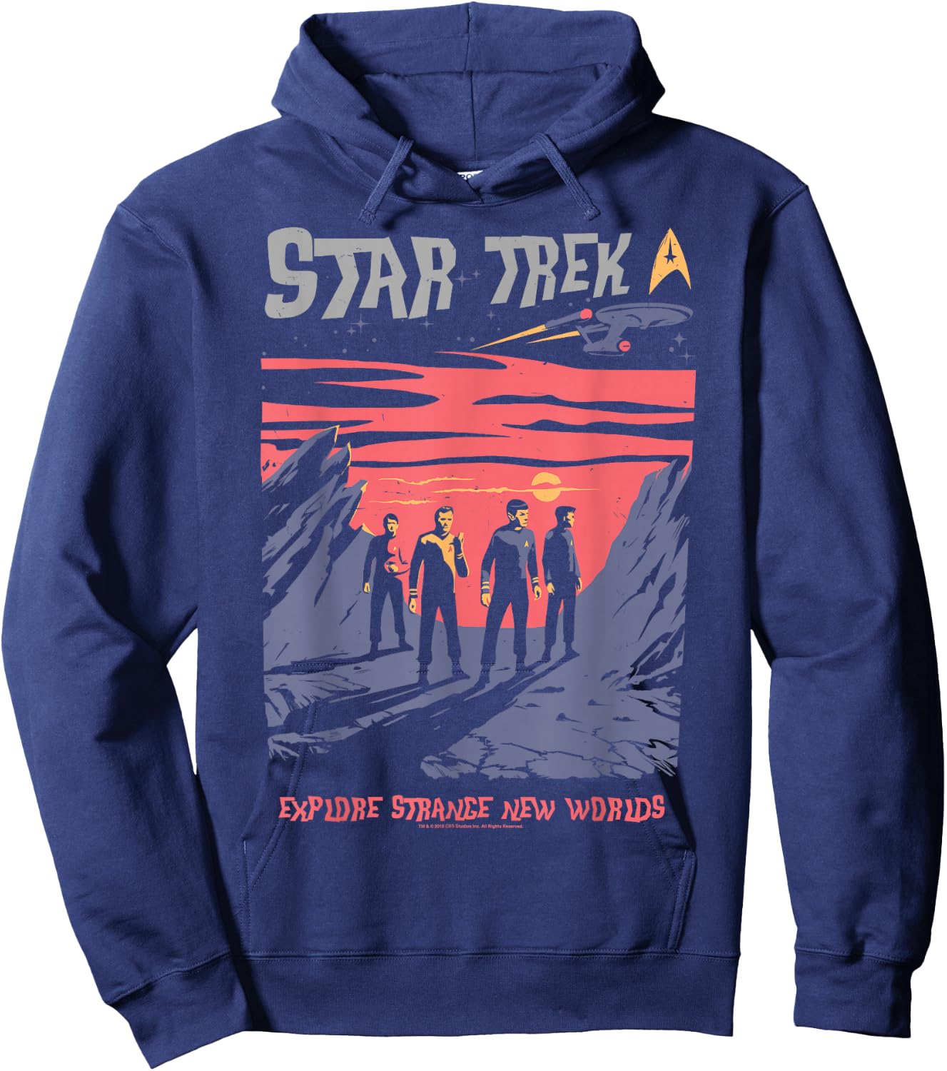 Star Trek Explore Strange New Worlds Fan Art Hoodie - Hoodie | Navy