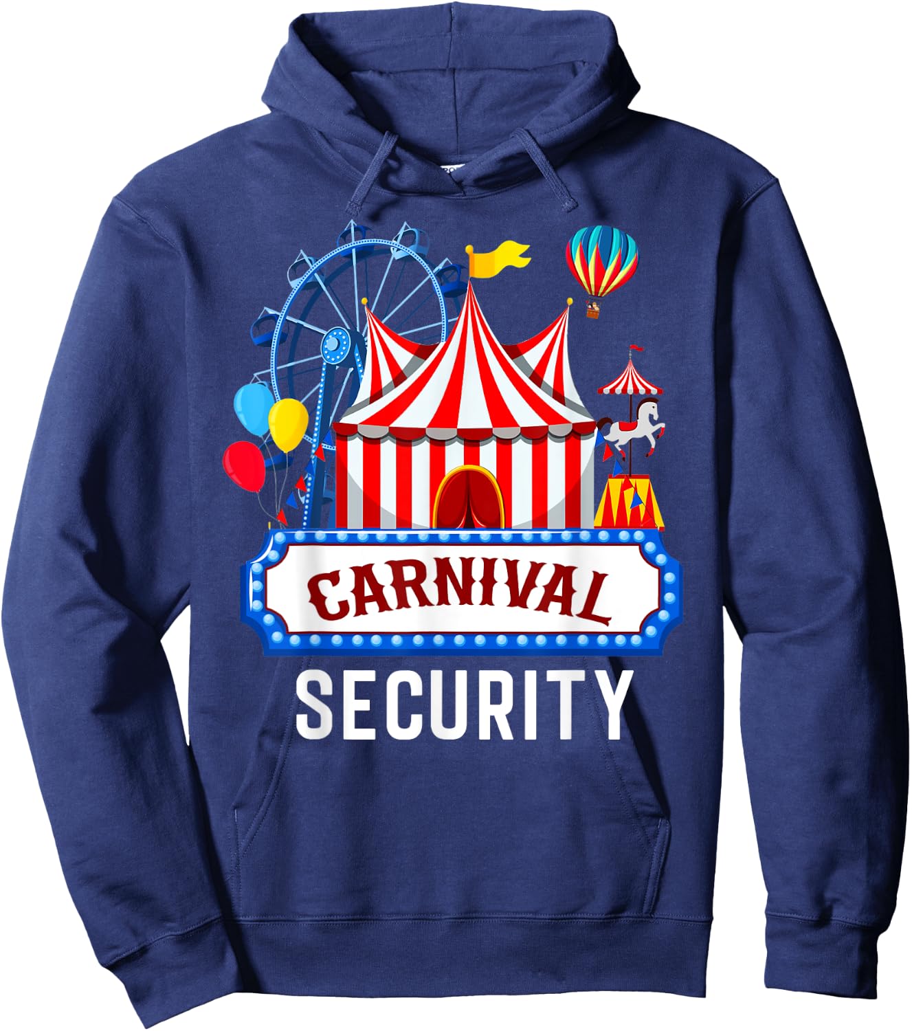 Carnival Security Circus Costume Carny Event Staff Men Women Hoodie - Hoodie | Navy