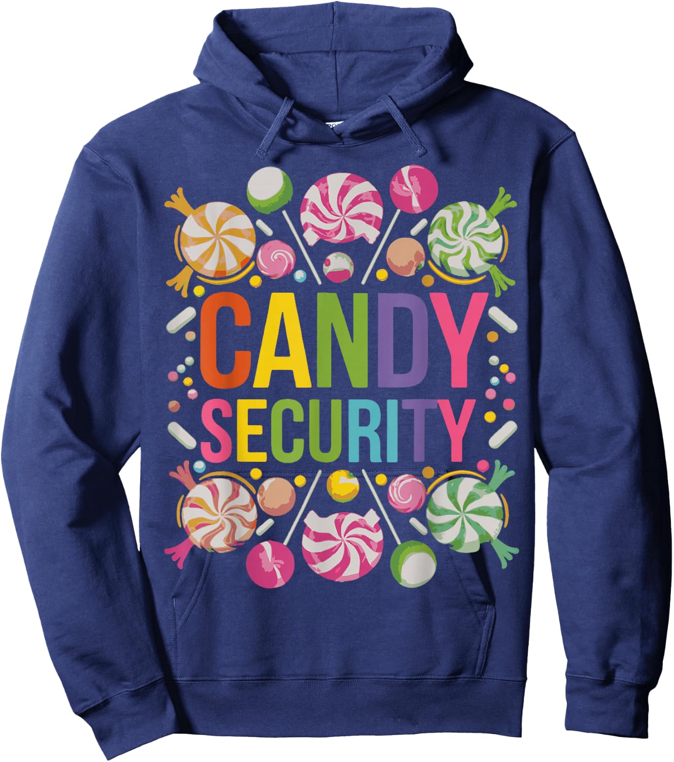 Candy Security Candyland Halloween Costume Kids Teens Adult Hoodie - Hoodie | Navy