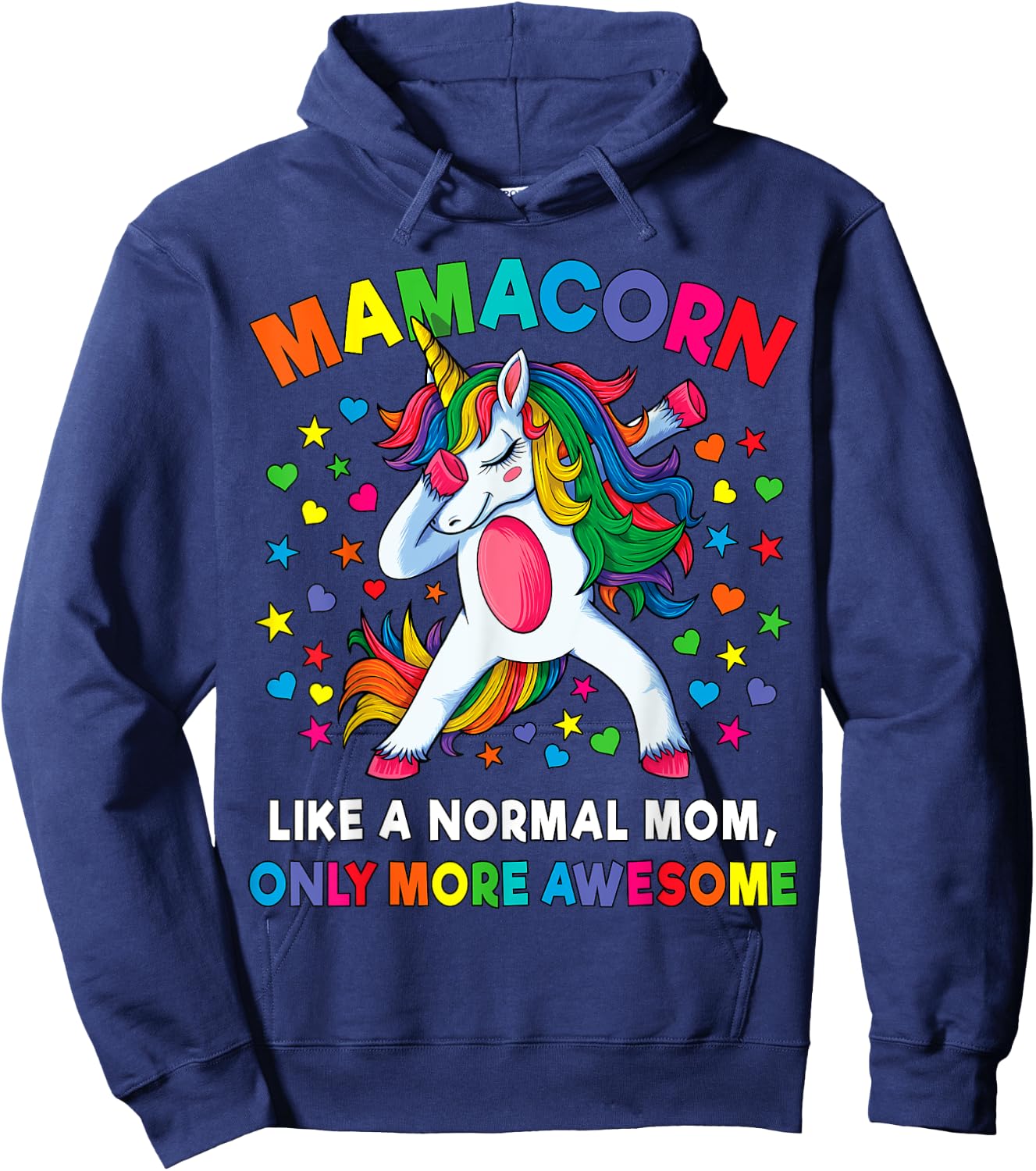 Mamacorn Mom Unicorn Mother Unicorn Women's Gift Hoodie - Hoodie | Navy
