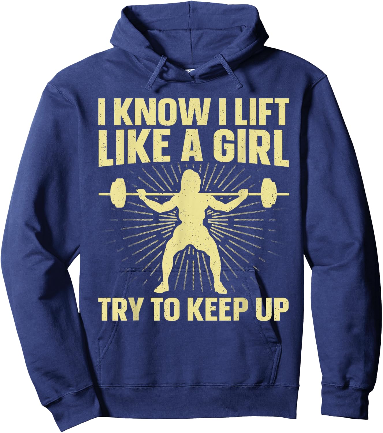 Powerlifting Art Girls Weightlifting Power Lifting Hoodie - Hoodie | Navy