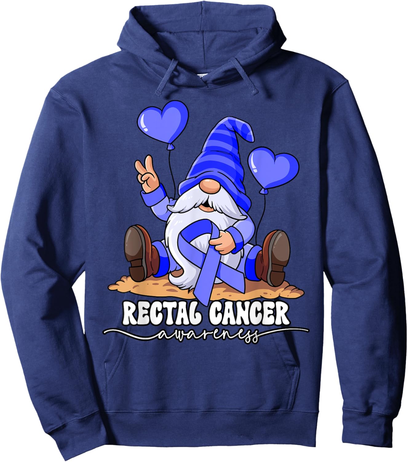 Rectal Cancer Awareness Hoodie - Hoodie | Navy