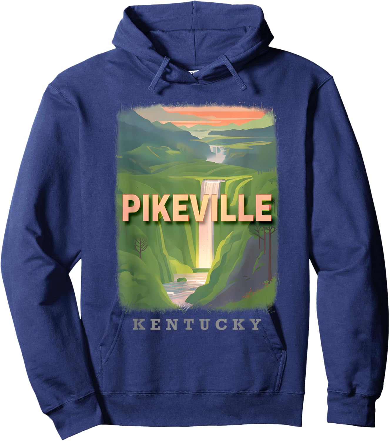 Pikeville Kentucky KY Natural Beauty SD006 Hoodie - Hoodie | Navy