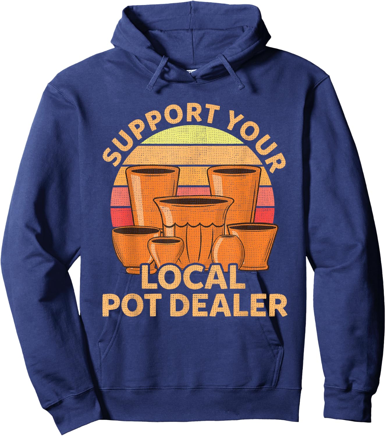 Funny Pottery Gift Pot Dealer Men Women Pottery Artists Hoodie - Hoodie | Navy