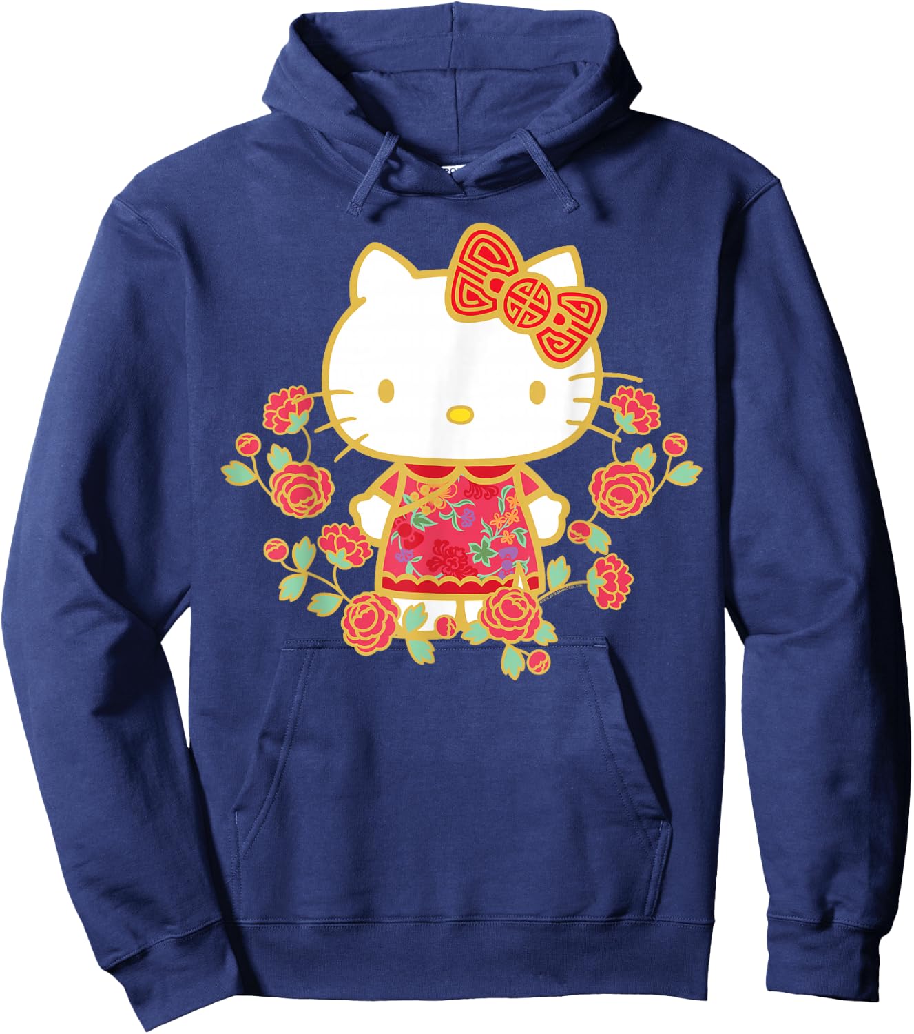 Hello Kitty Happy Lunar New Year Shirt Hoodie - Hoodie | Navy