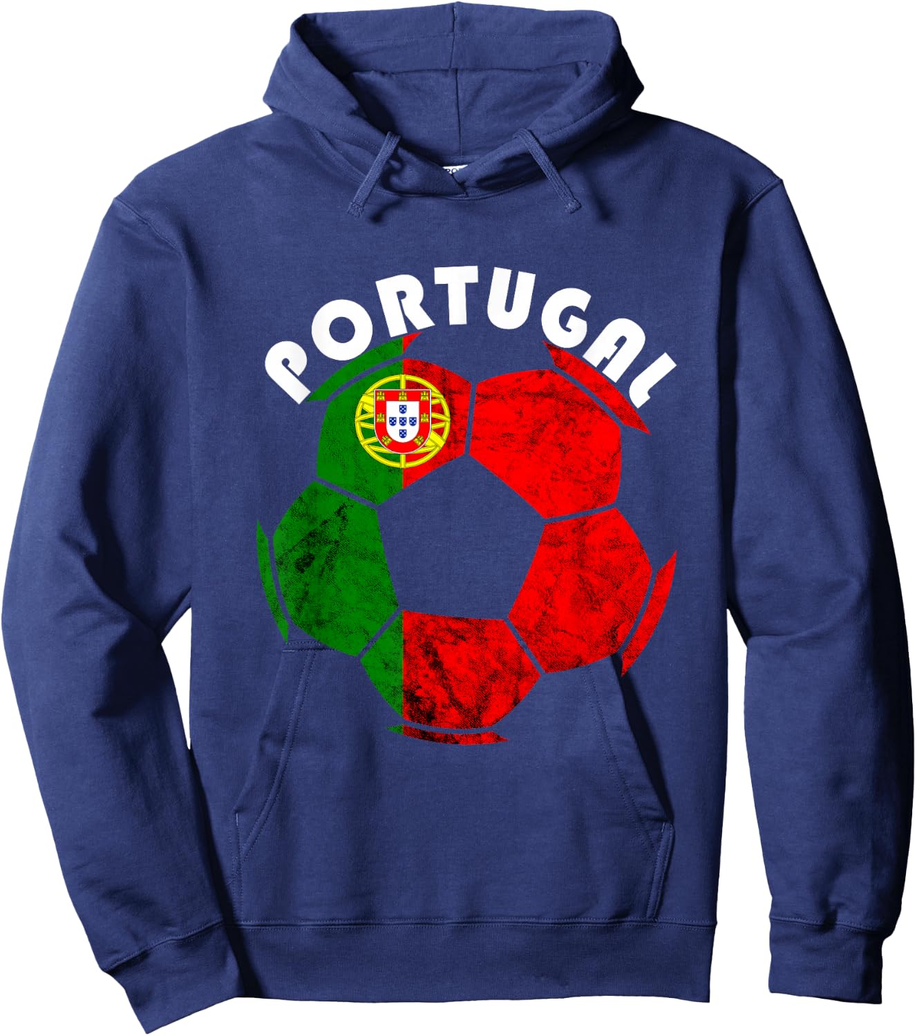 Portuguese Flag Portugal Soccer Futebol Portuguese Roots Hoodie - Hoodie | Navy