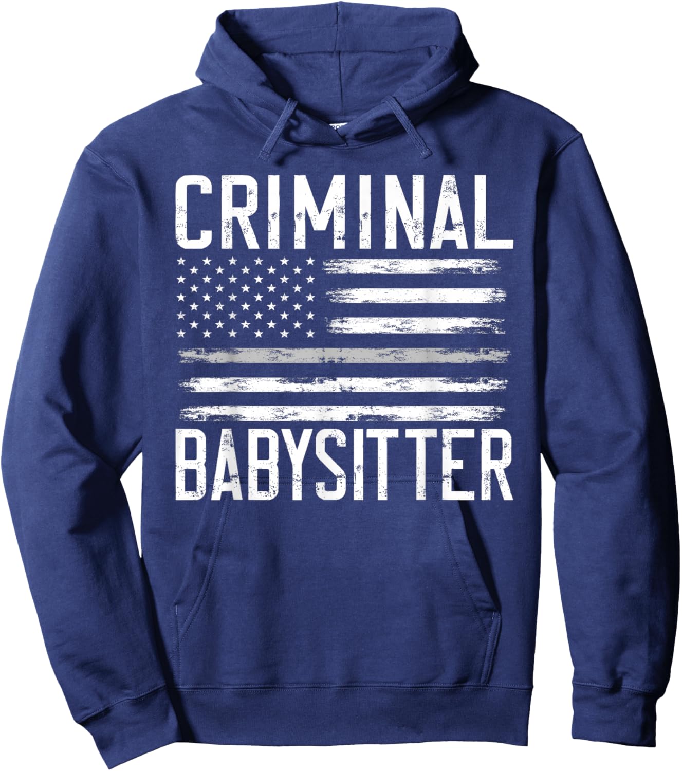 Correctional Officer Criminal Babysitter Thin Grey Line Hoodie - Hoodie | Navy