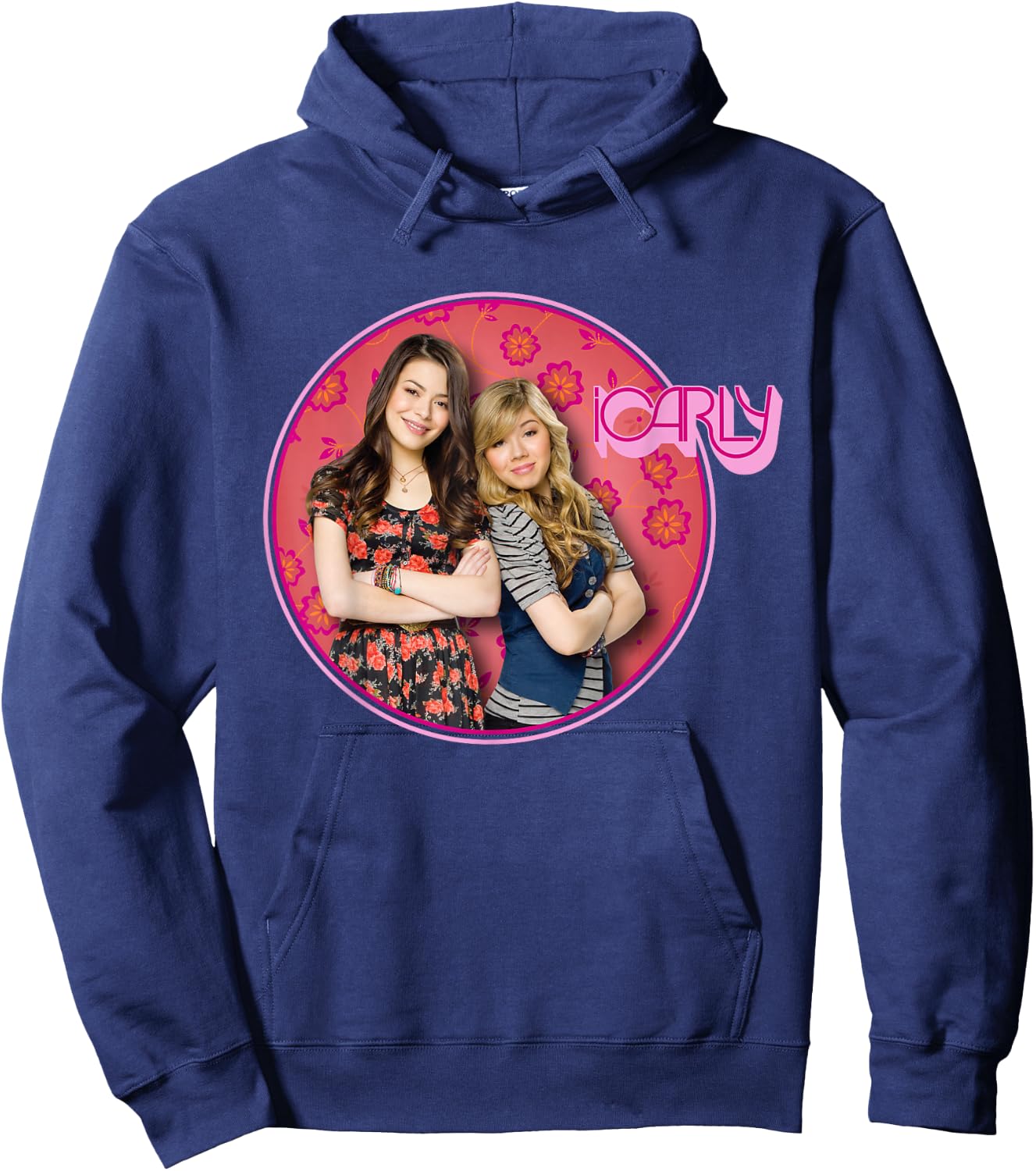 iCarly Floral Sam and Carly Hoodie - Hoodie | Navy