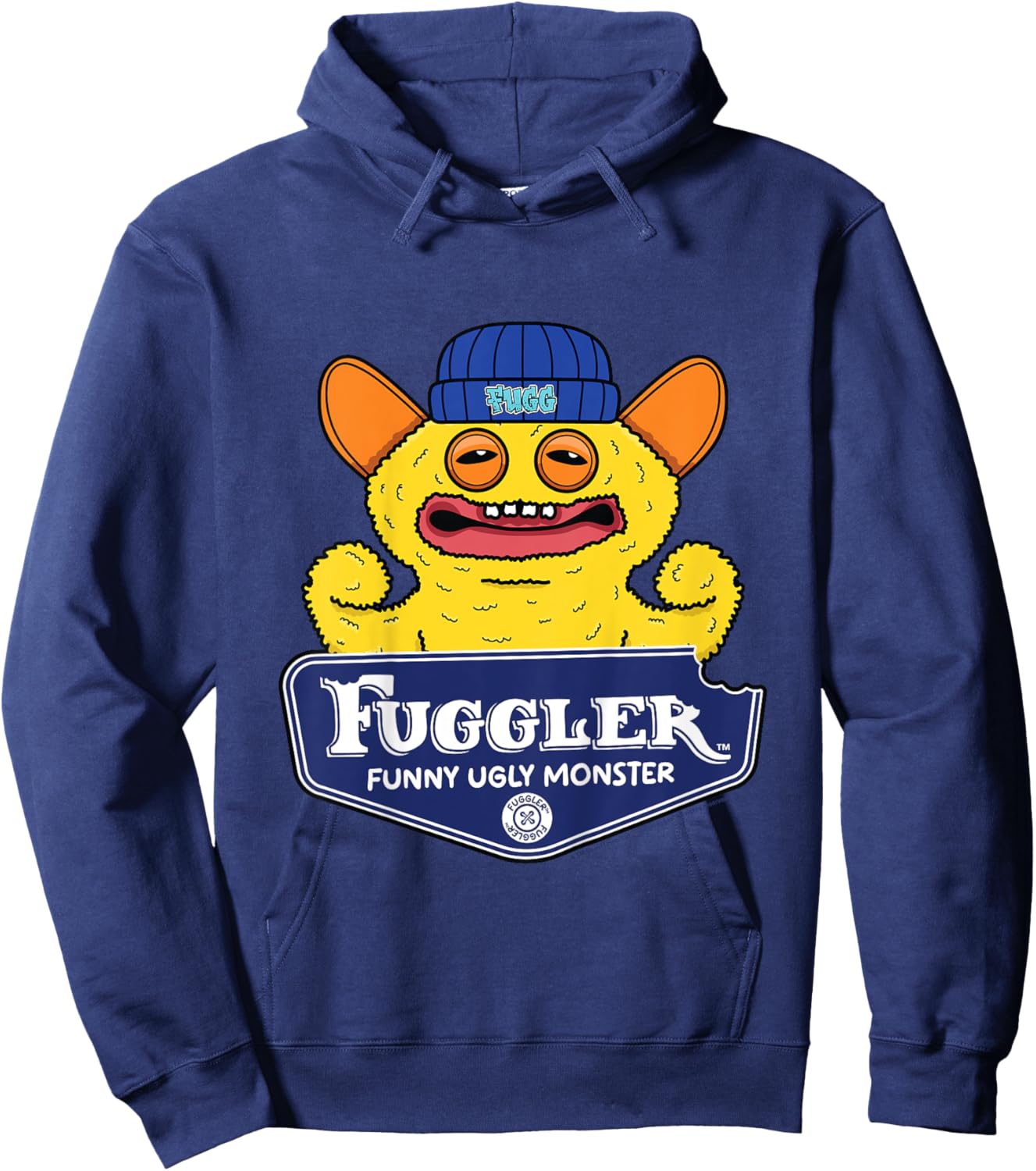 Kids Fuggler Grin Grin Funny Ugly Monsters Kids Hoodie - Hoodie | Navy