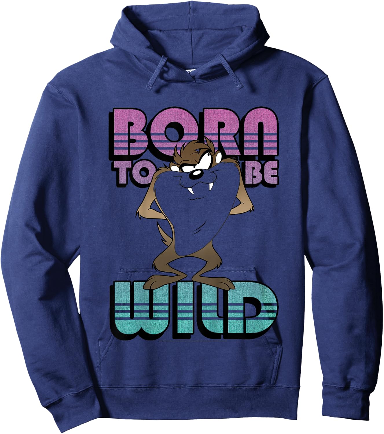 Kids Looney Tunes Taz Born To Be Wild Hoodie - Hoodie | Navy