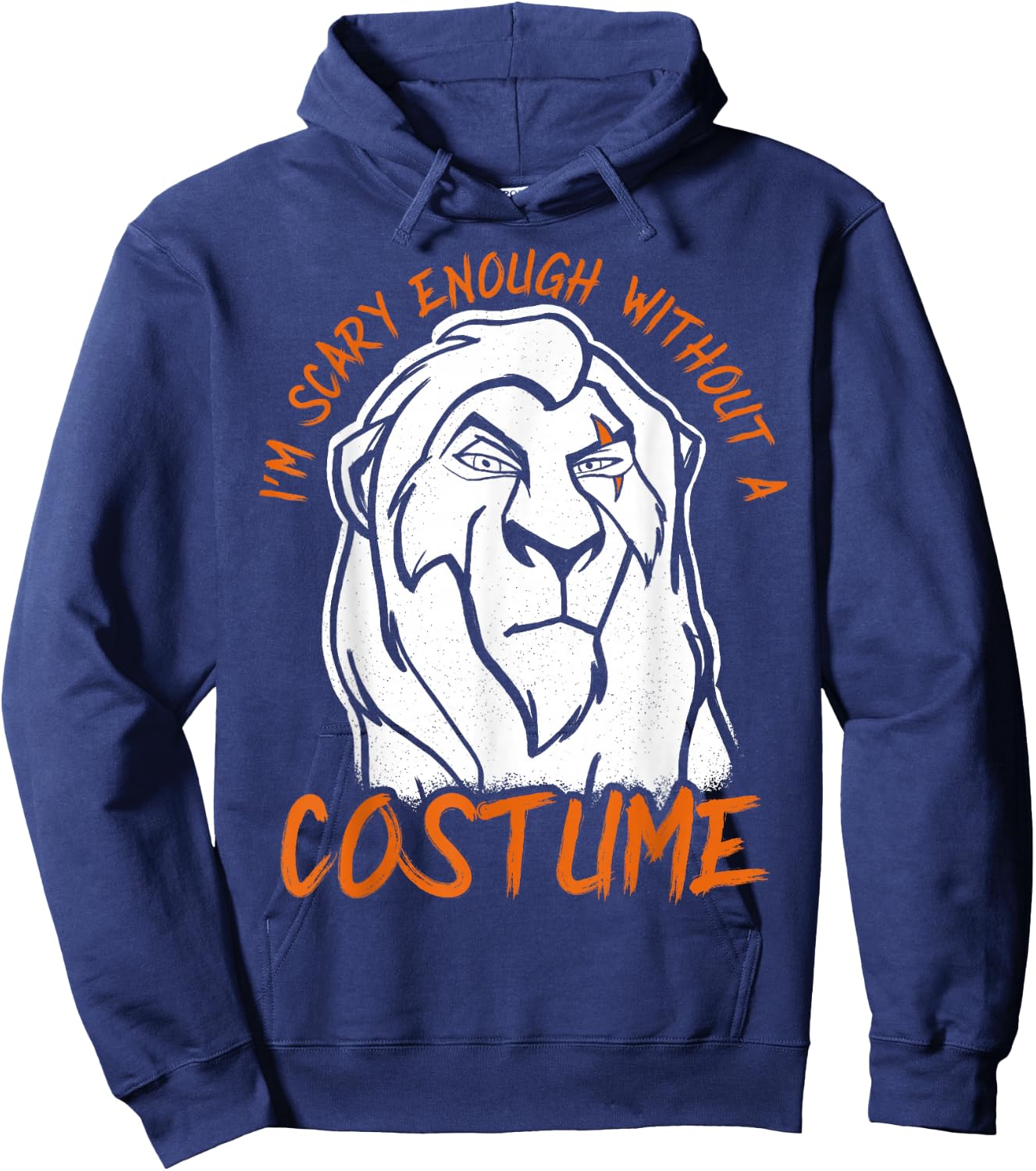 Disney The Lion King Scar Scary Enough Halloween Hoodie - Hoodie | Navy