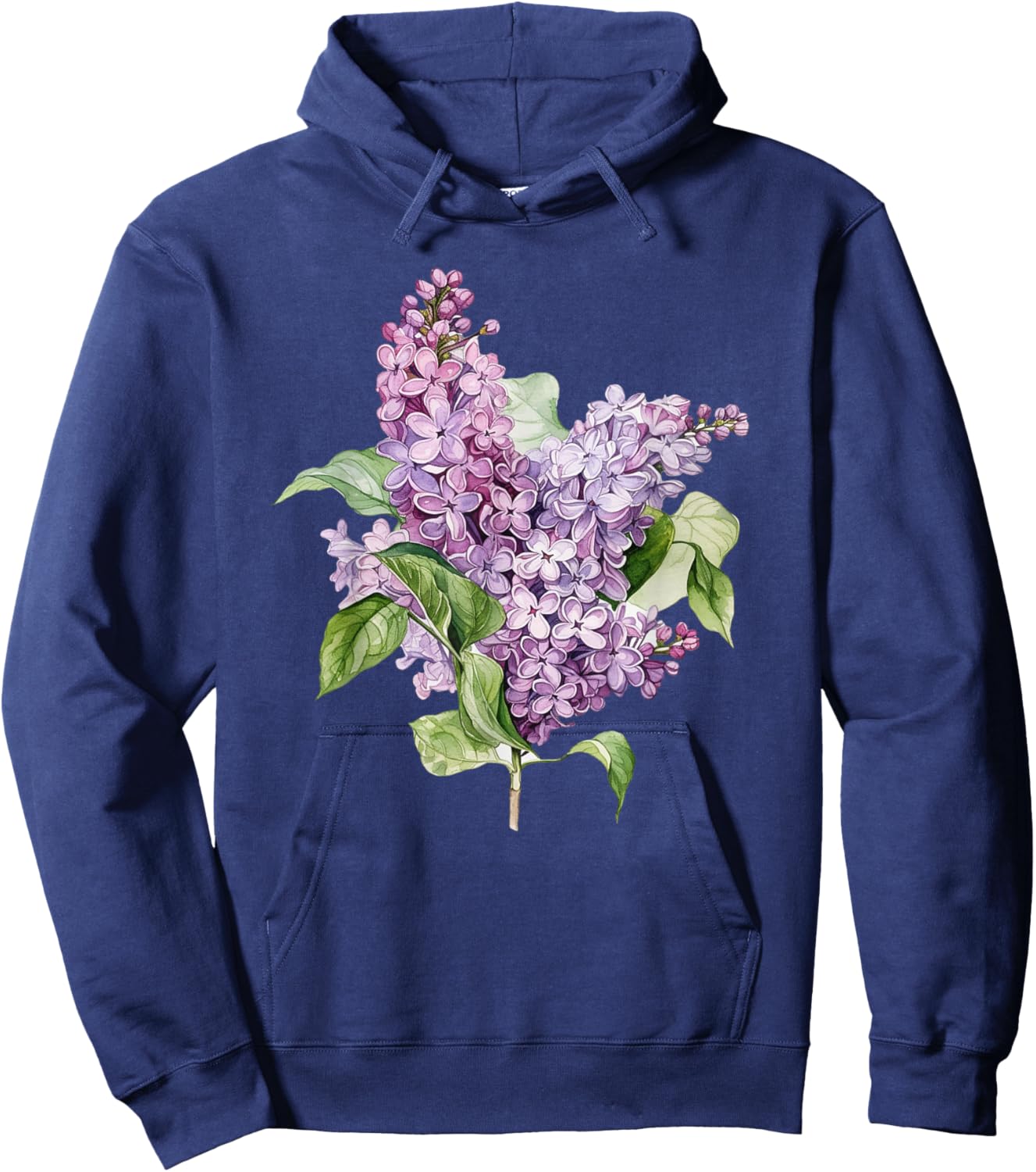 Lilac Lilacs Spring Flower Floral Design Lilac Festival Hoodie - Hoodie | Navy