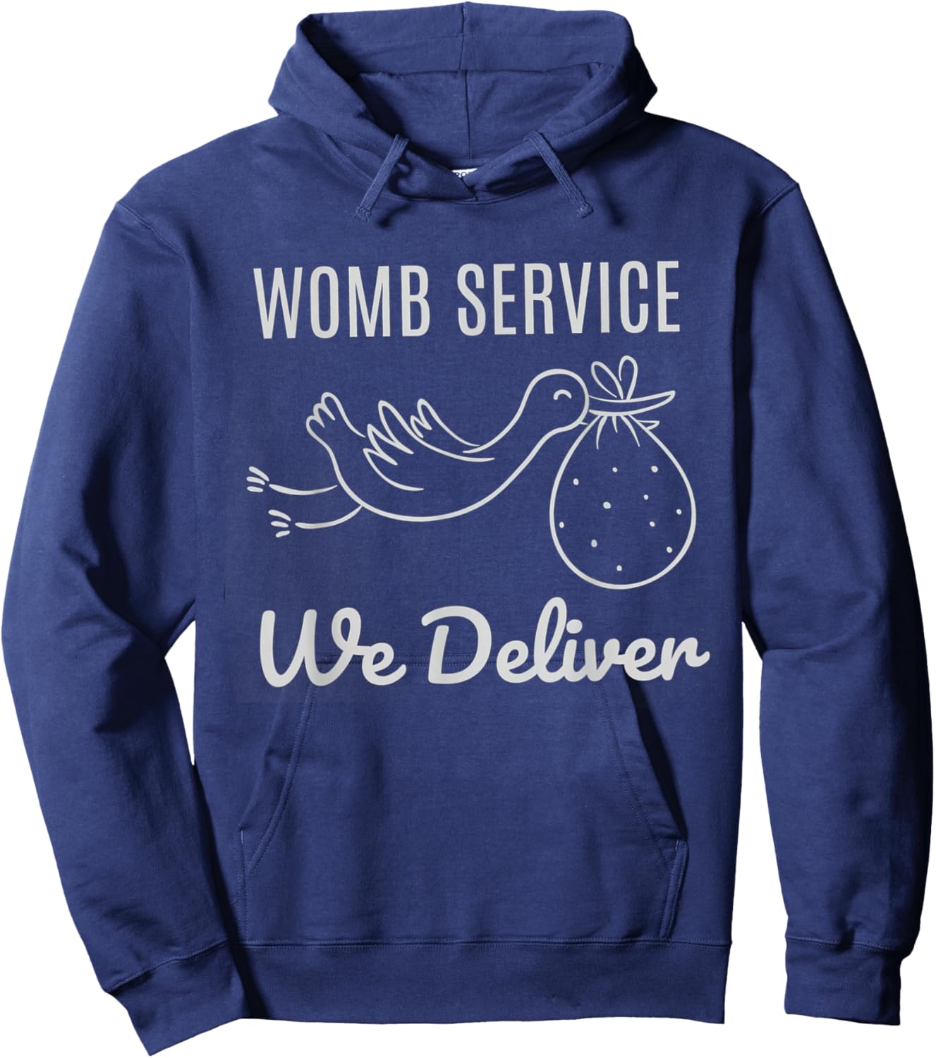 Women Womb Service We Deliver Labor and Delivery Nurse Team Hoodie - Hoodie | Navy