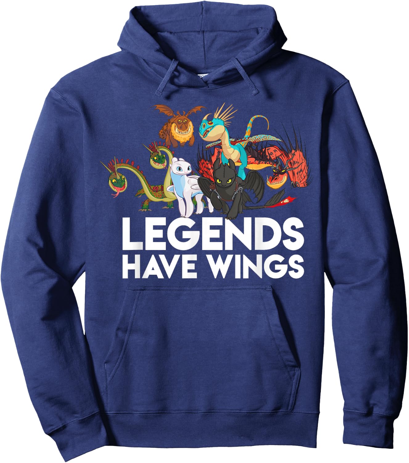 How to Train Your Dragons 3 Hidden World Legends Have Wings Hoodie - Hoodie | Navy