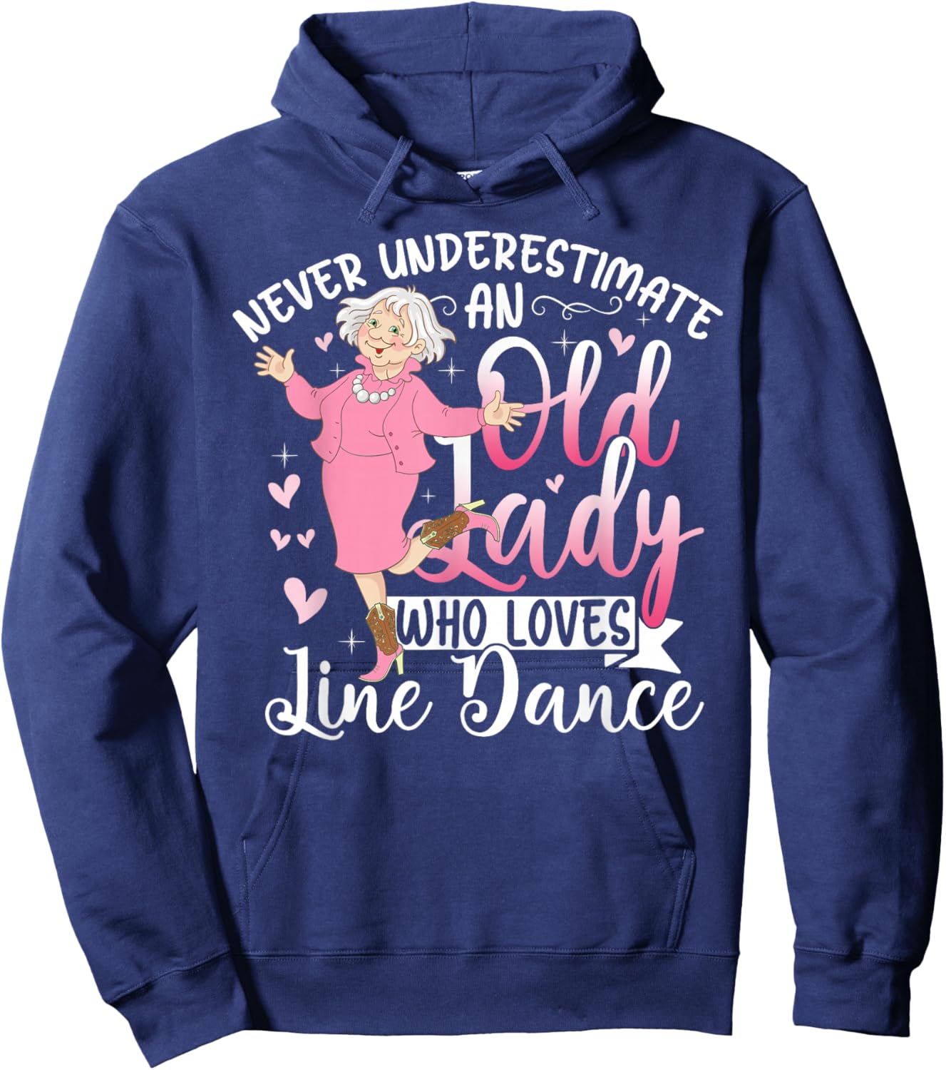 Line Dancing Choreographer Dance Teacher Grandma Dancer Gift Hoodie - Hoodie | Navy