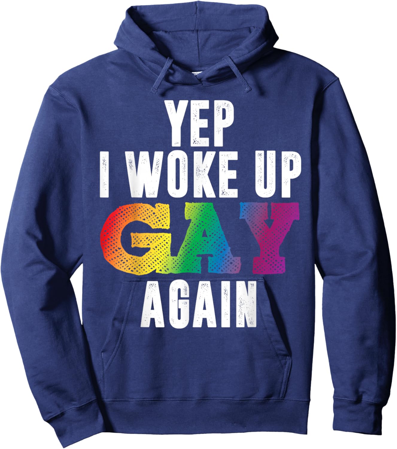Woke UP Gay Again Pride Rainbow Queer Schwul CSD Party LGBTQ Hoodie - Hoodie | Navy