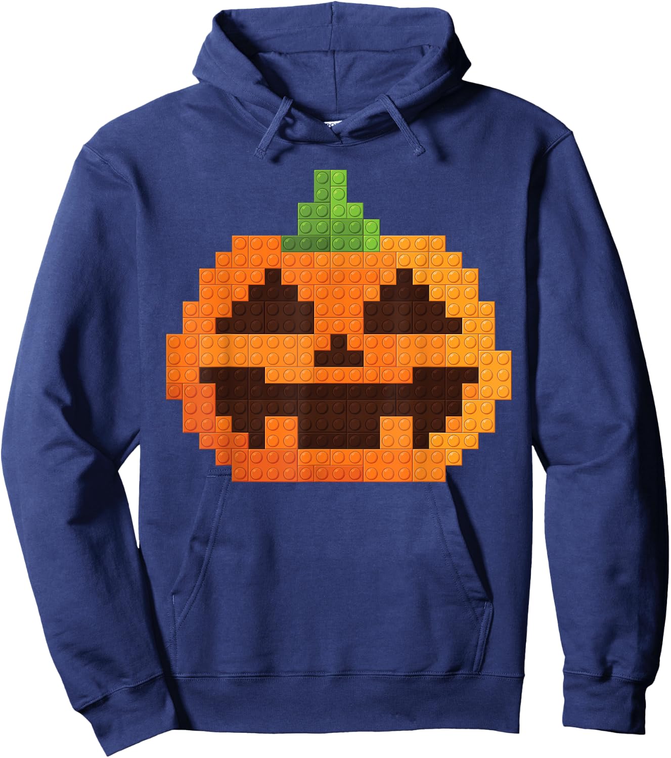 Halloween Master Builder Pumpkin kids Building Blocks Bricks Hoodie - Hoodie | Navy